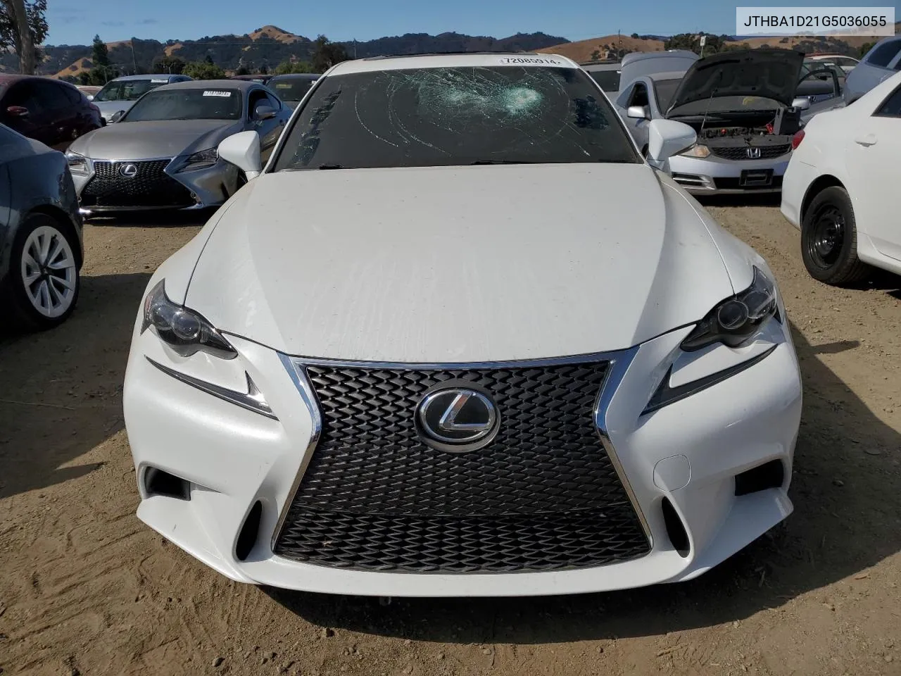 2016 Lexus Is 200T VIN: JTHBA1D21G5036055 Lot: 72085914