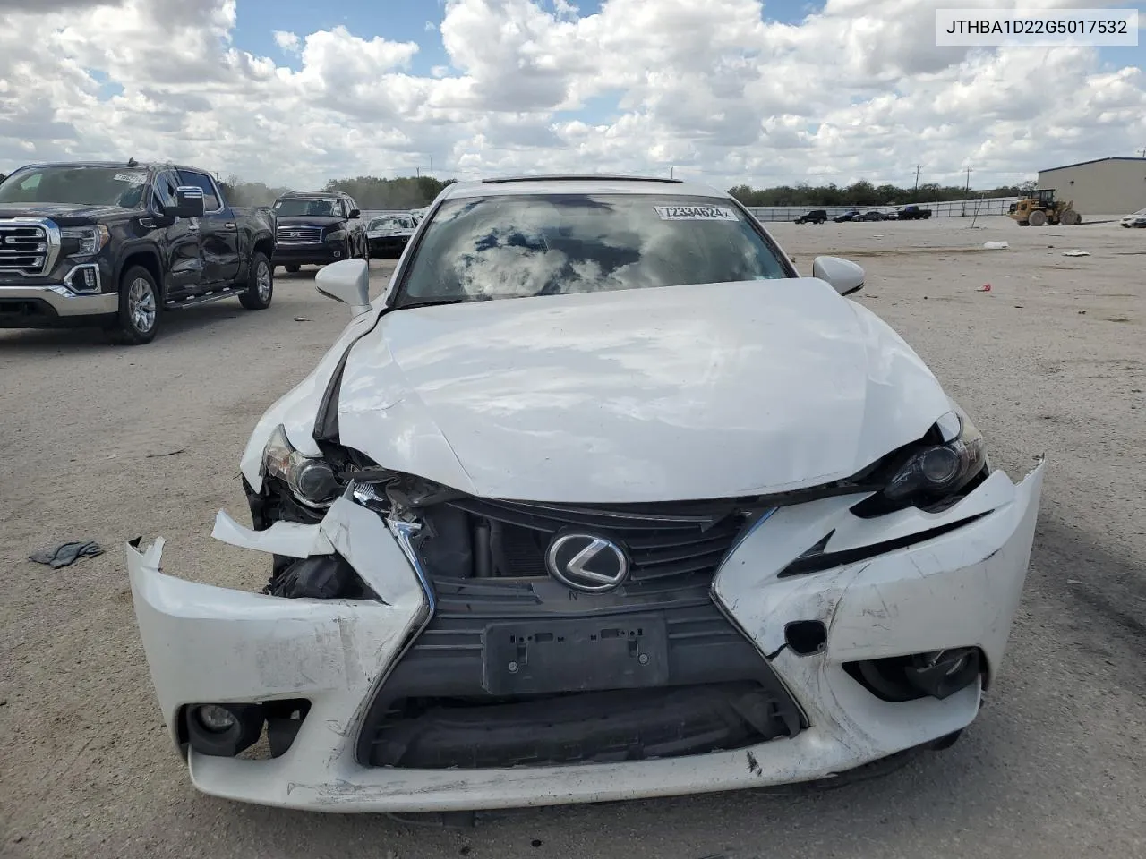 2016 Lexus Is 200T VIN: JTHBA1D22G5017532 Lot: 72334624