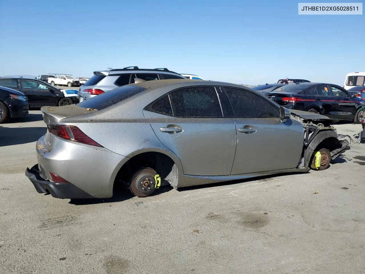 2016 Lexus Is 350 VIN: JTHBE1D2XG5028511 Lot: 72535294