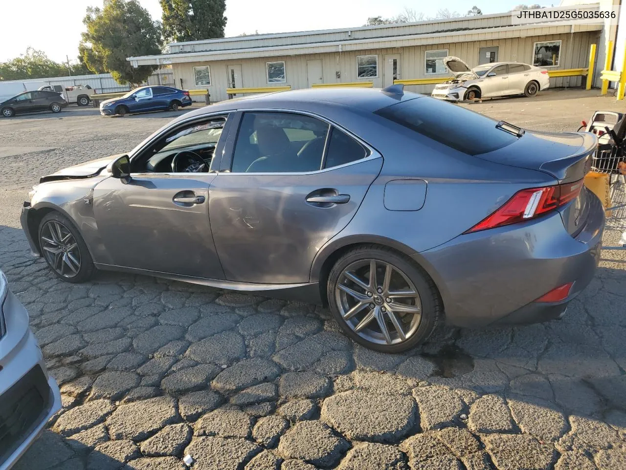 2016 Lexus Is 200T VIN: JTHBA1D25G5035636 Lot: 72844224