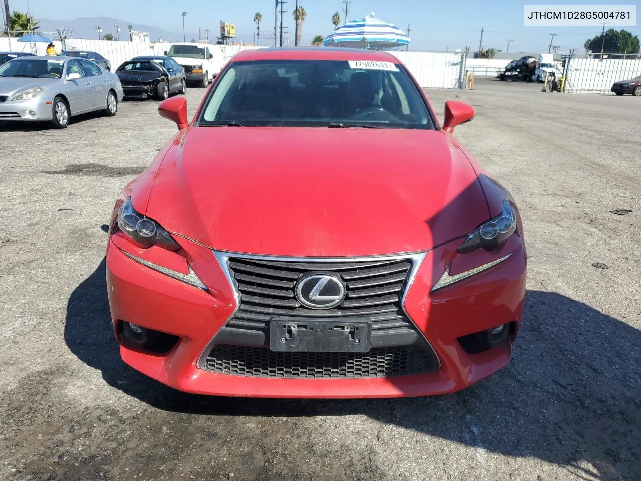 2016 Lexus Is 300 VIN: JTHCM1D28G5004781 Lot: 72982644