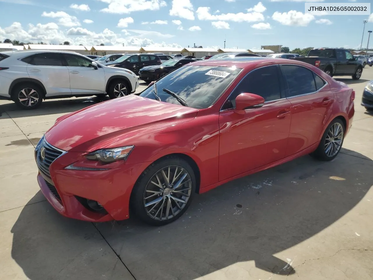 2016 Lexus Is 200T VIN: JTHBA1D26G5002032 Lot: 73880684