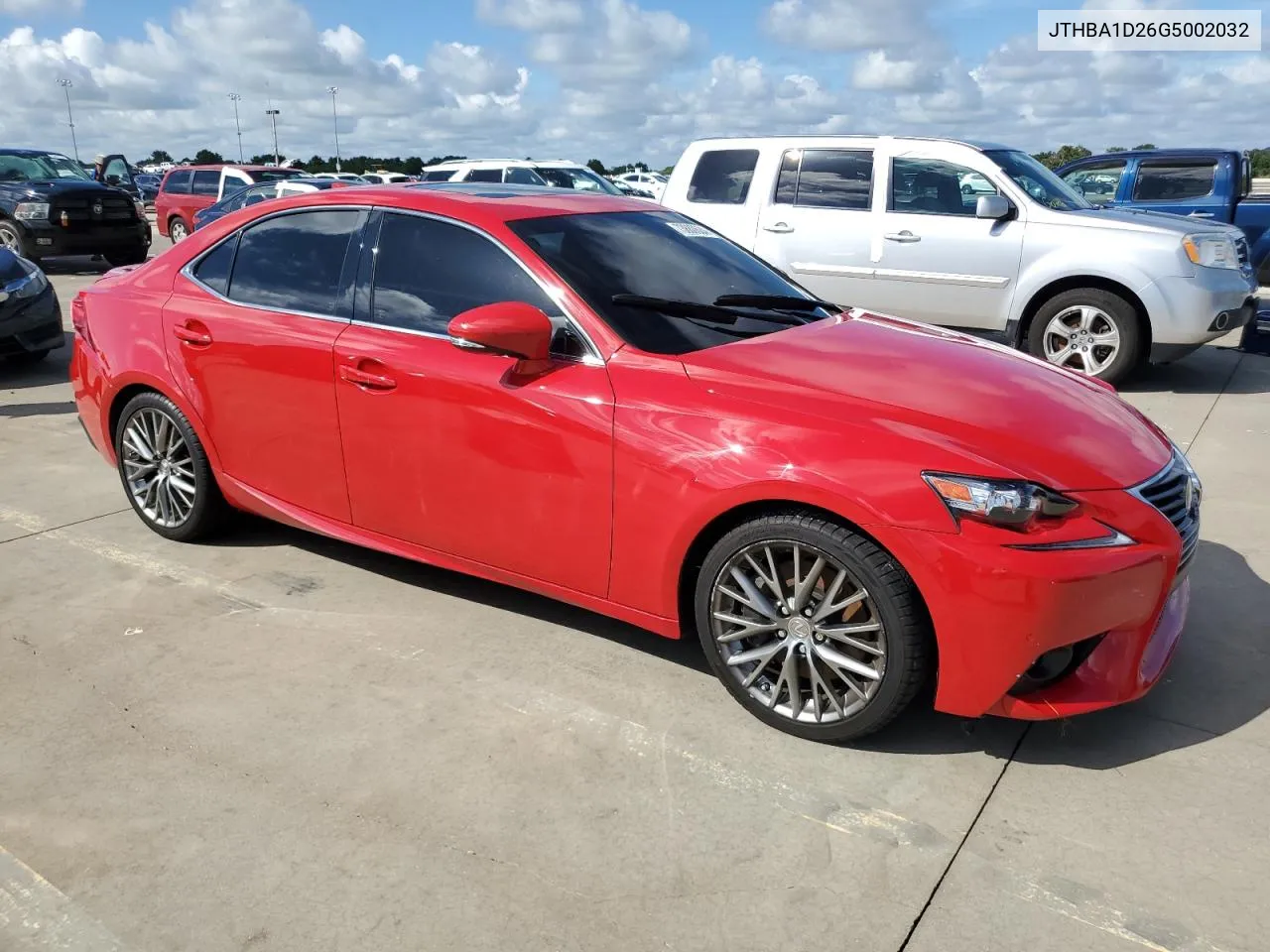 2016 Lexus Is 200T VIN: JTHBA1D26G5002032 Lot: 73880684