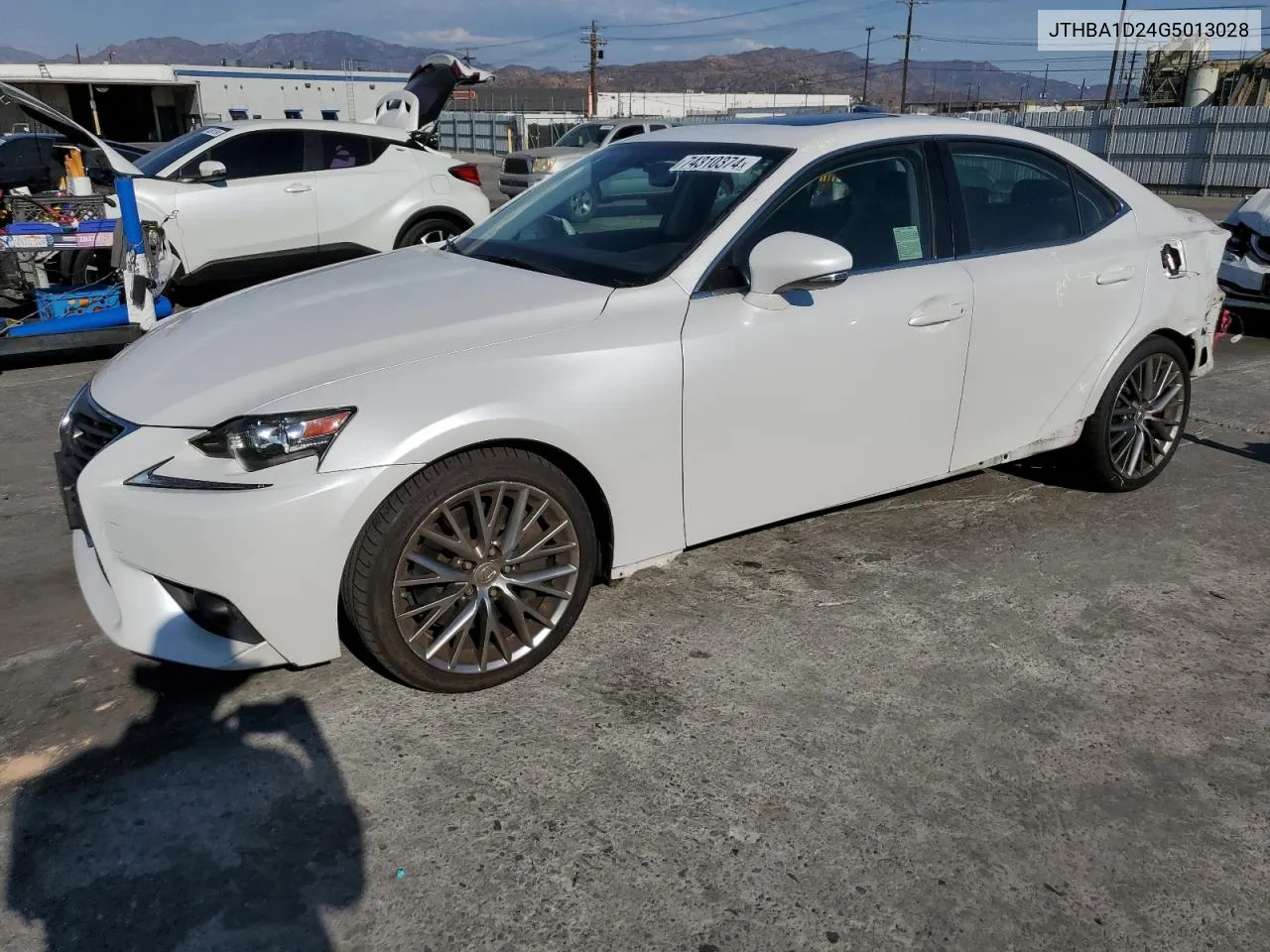 2016 Lexus Is 200T VIN: JTHBA1D24G5013028 Lot: 74310374