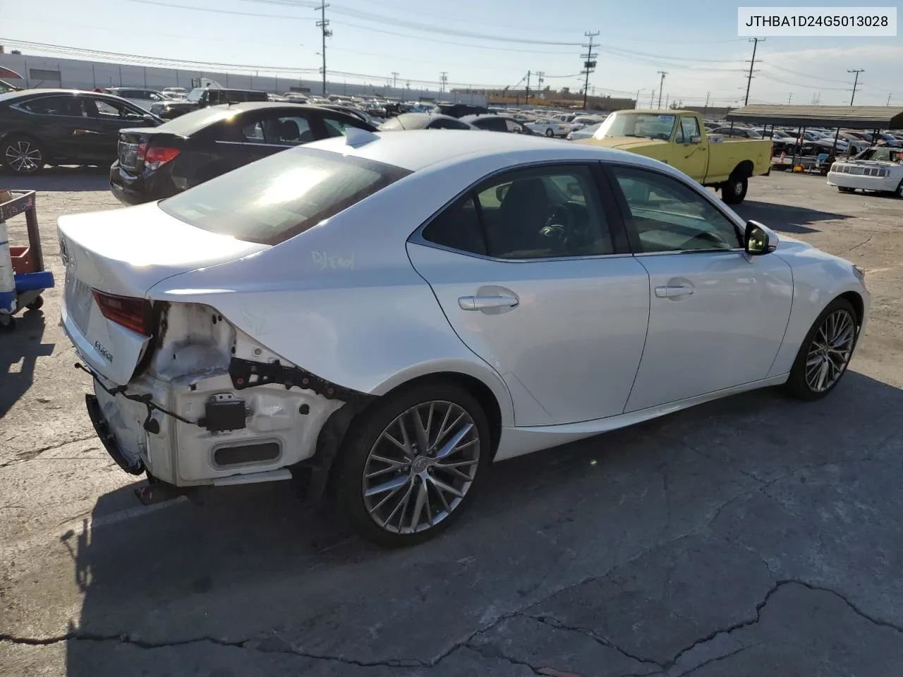 2016 Lexus Is 200T VIN: JTHBA1D24G5013028 Lot: 74310374