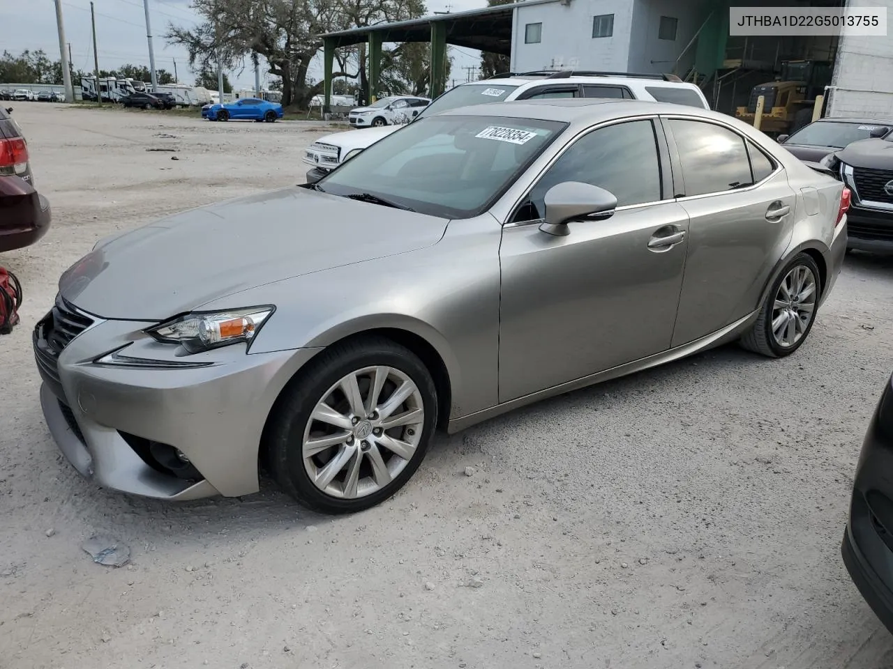 2016 Lexus Is 200T VIN: JTHBA1D22G5013755 Lot: 78228354