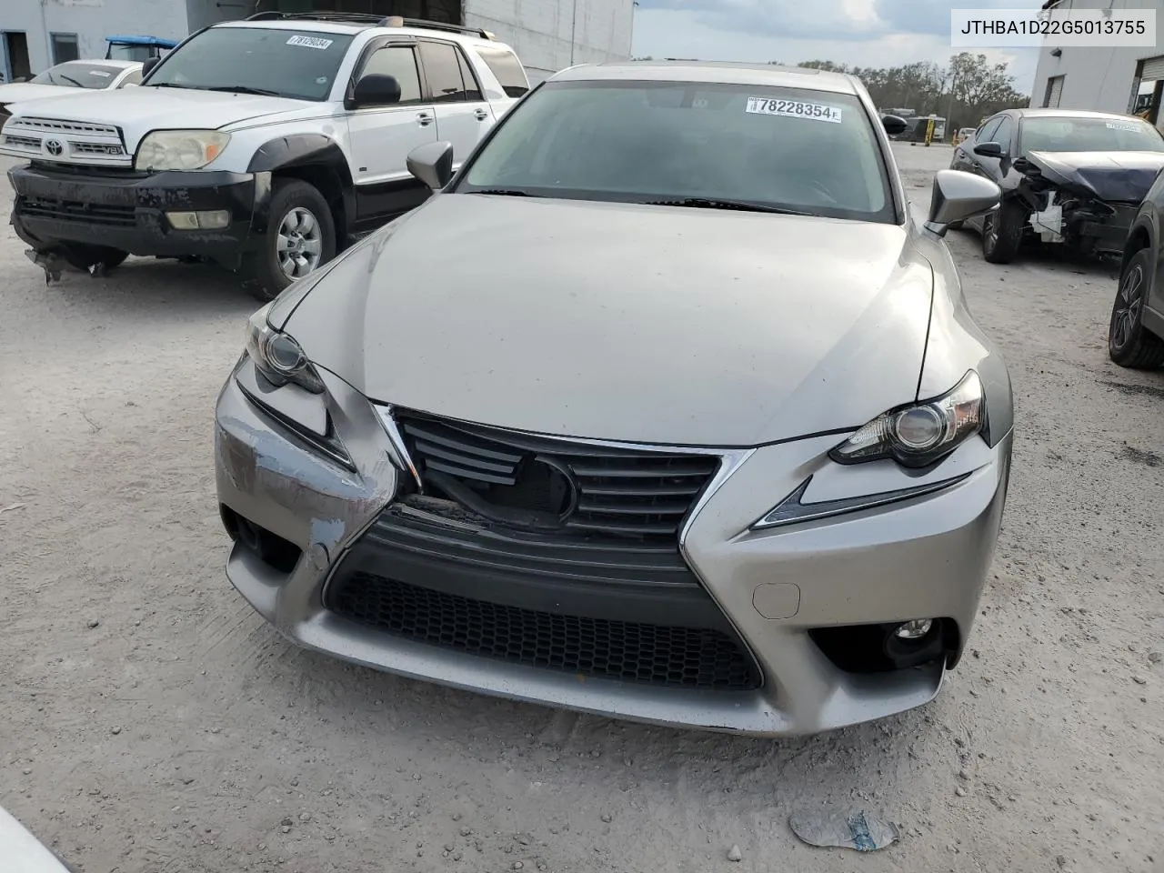 2016 Lexus Is 200T VIN: JTHBA1D22G5013755 Lot: 78228354