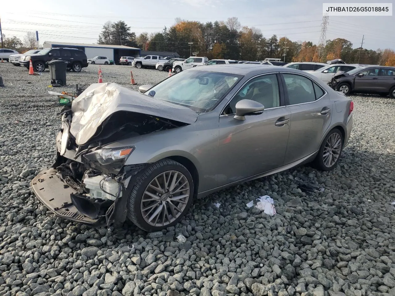 2016 Lexus Is 200T VIN: JTHBA1D26G5018845 Lot: 78518224