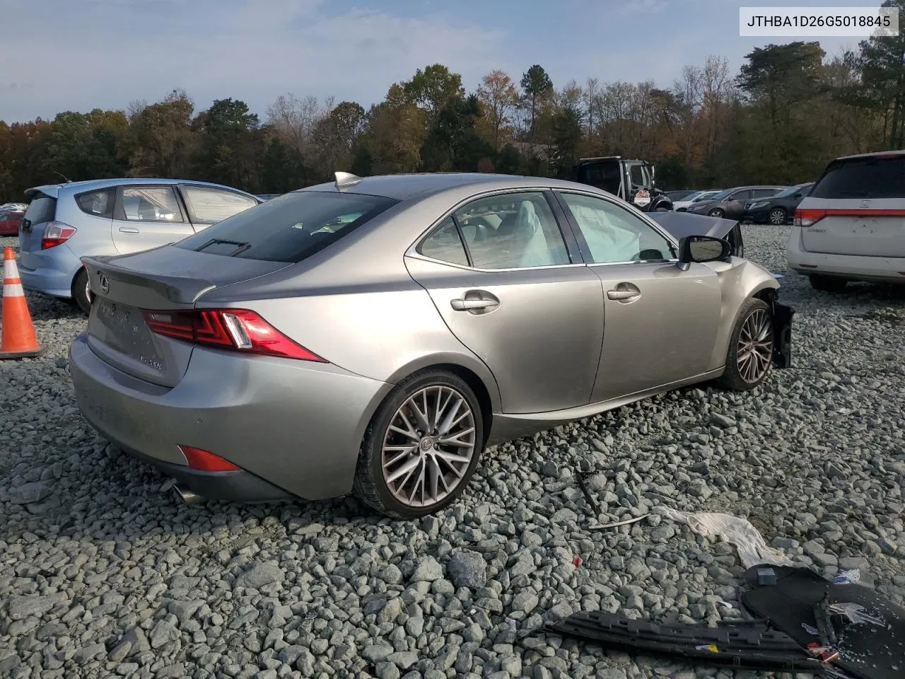 2016 Lexus Is 200T VIN: JTHBA1D26G5018845 Lot: 78518224