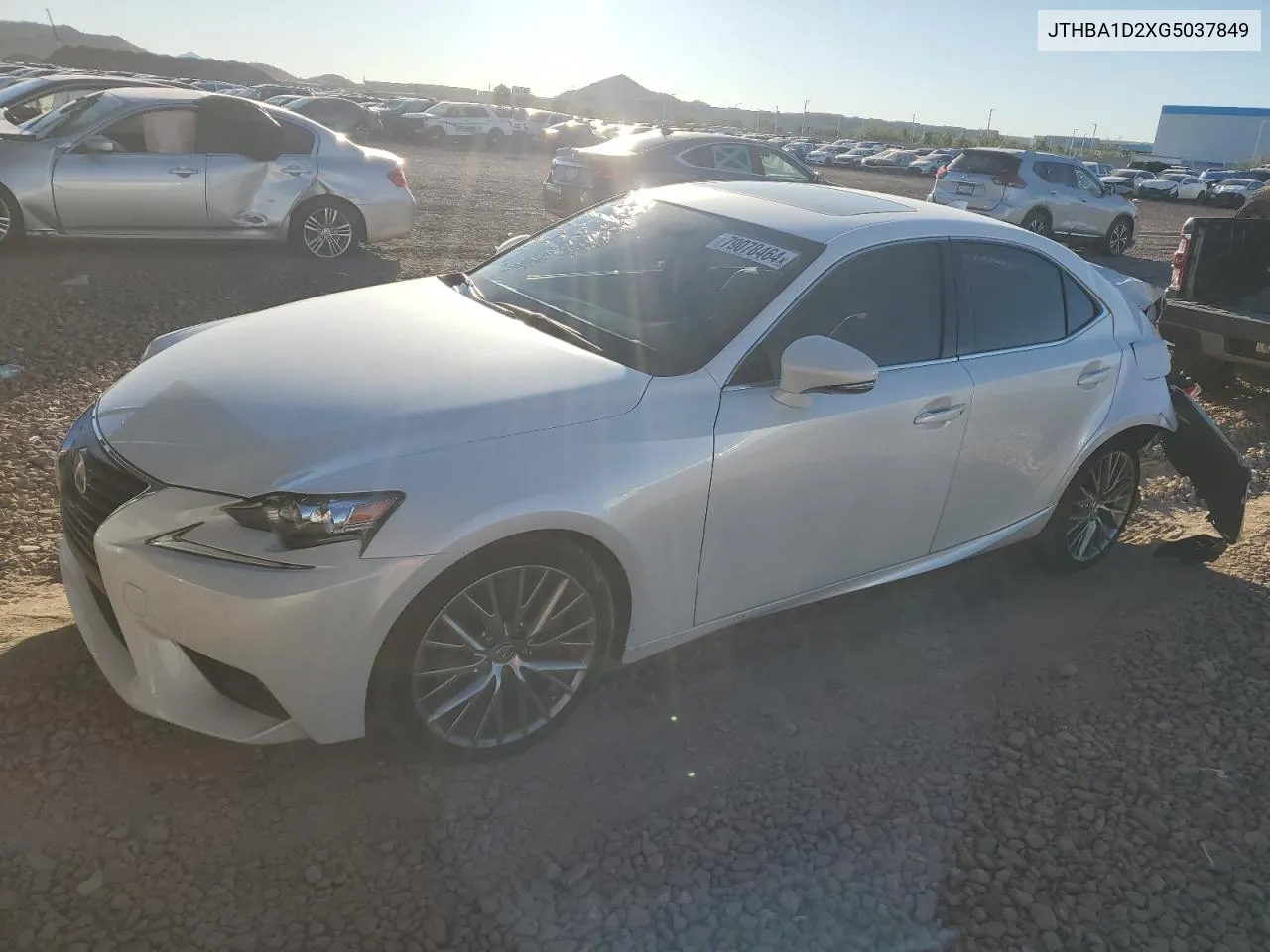 2016 Lexus Is 200T VIN: JTHBA1D2XG5037849 Lot: 79078464