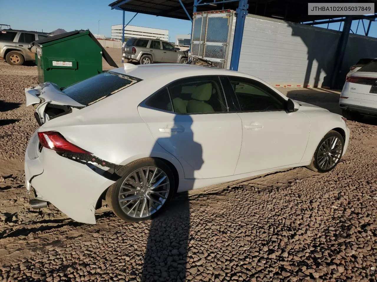 2016 Lexus Is 200T VIN: JTHBA1D2XG5037849 Lot: 79078464