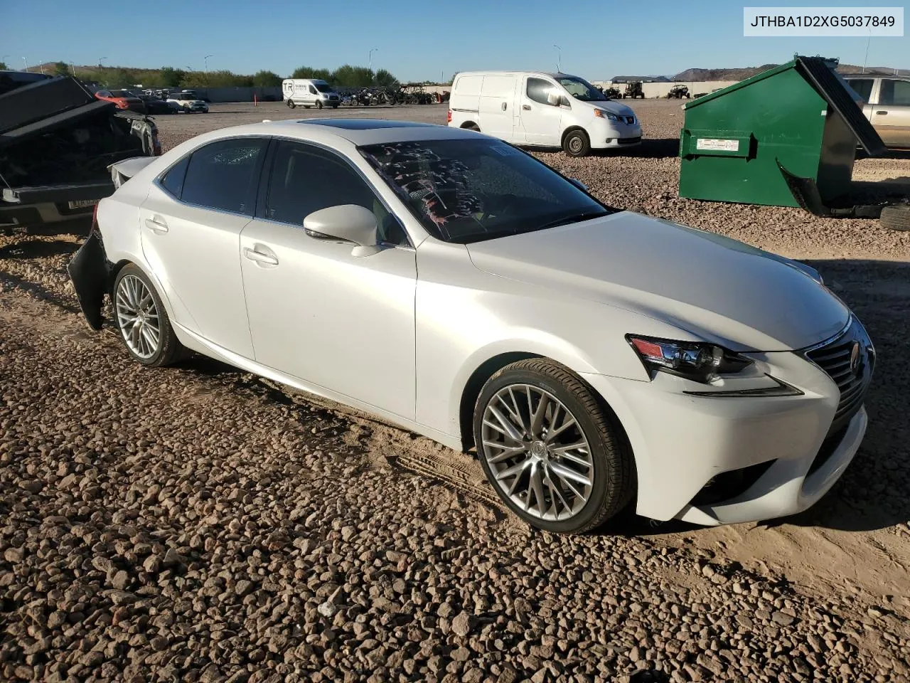 2016 Lexus Is 200T VIN: JTHBA1D2XG5037849 Lot: 79078464