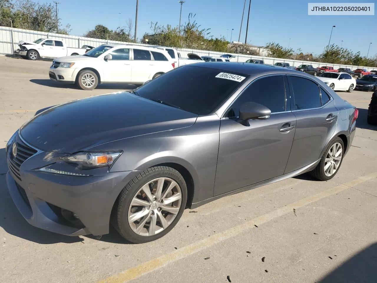 2016 Lexus Is 200T VIN: JTHBA1D22G5020401 Lot: 80625424