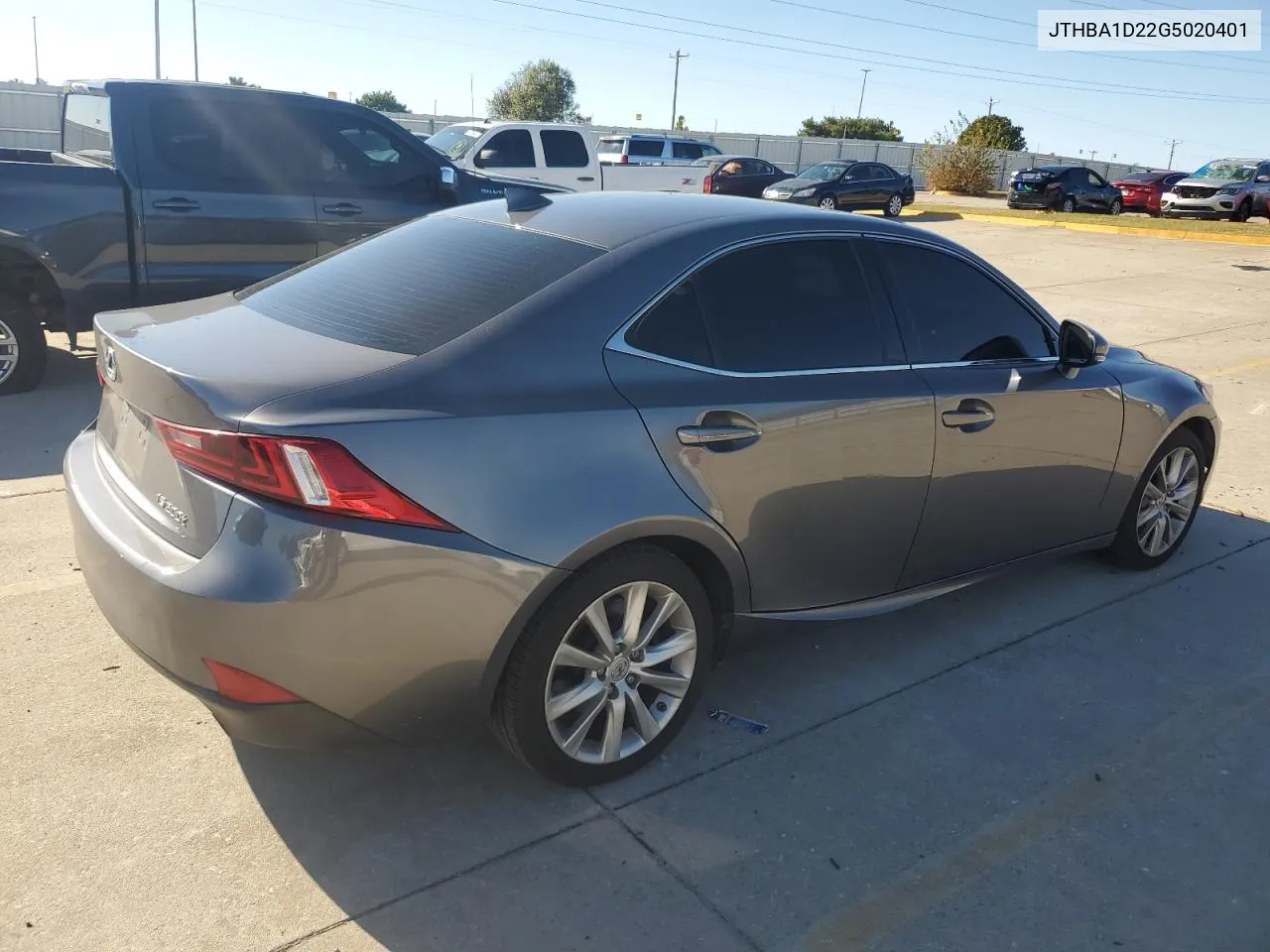 2016 Lexus Is 200T VIN: JTHBA1D22G5020401 Lot: 80625424