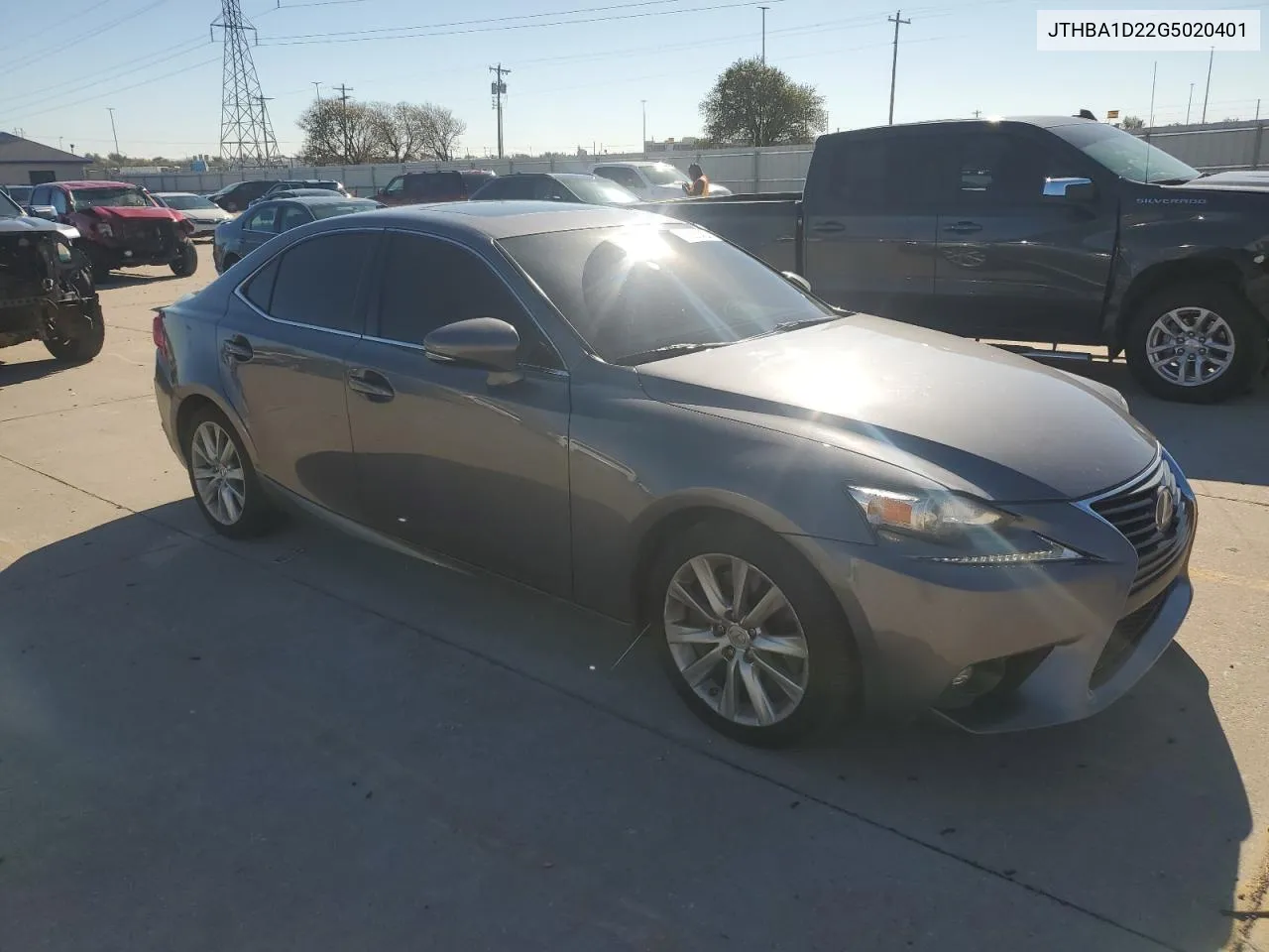 2016 Lexus Is 200T VIN: JTHBA1D22G5020401 Lot: 80625424