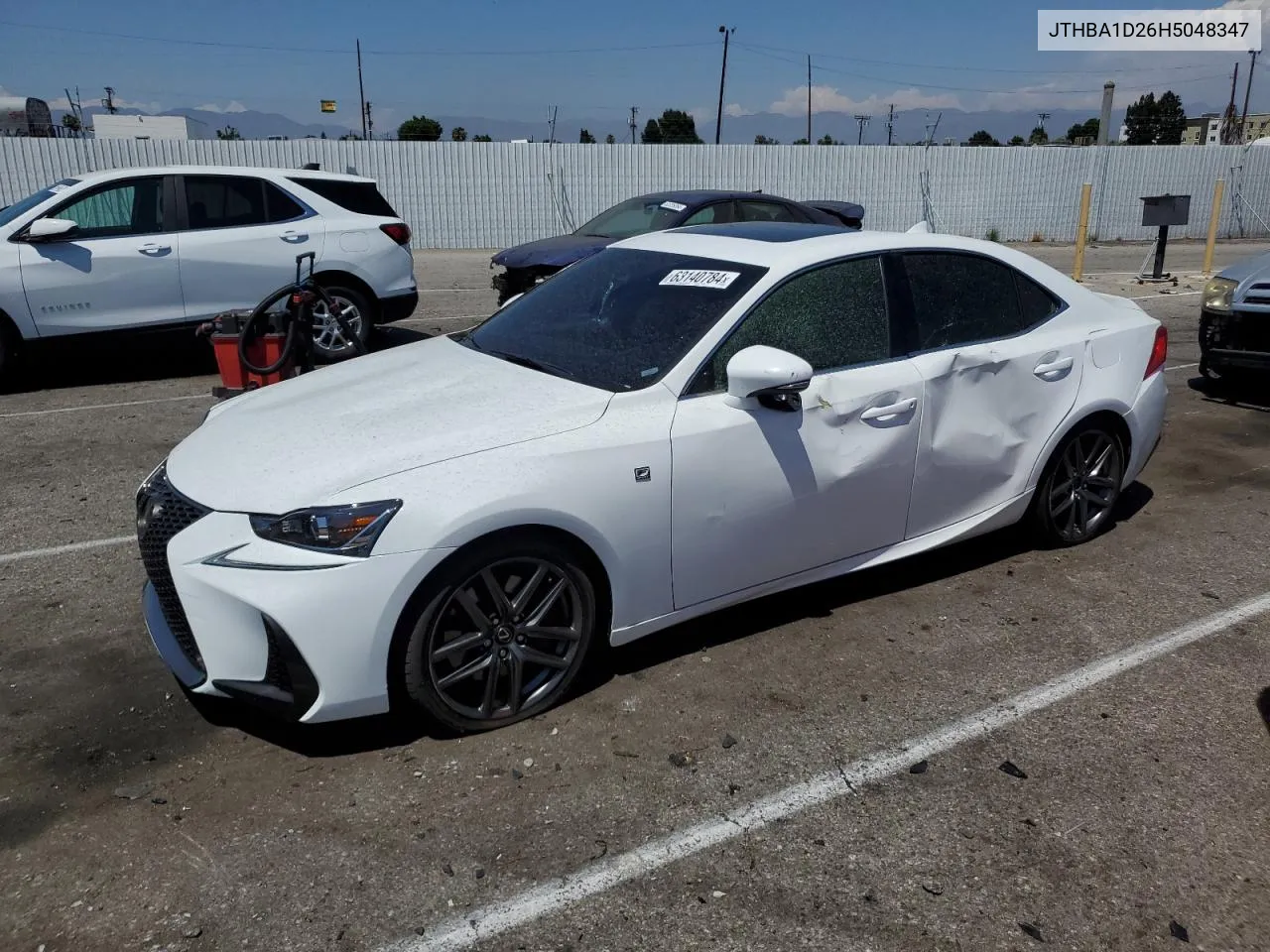 2017 Lexus Is 200T VIN: JTHBA1D26H5048347 Lot: 63140784