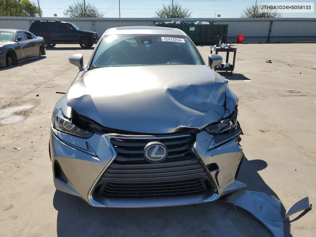 2017 Lexus Is 200T VIN: JTHBA1D24H5058133 Lot: 72472254