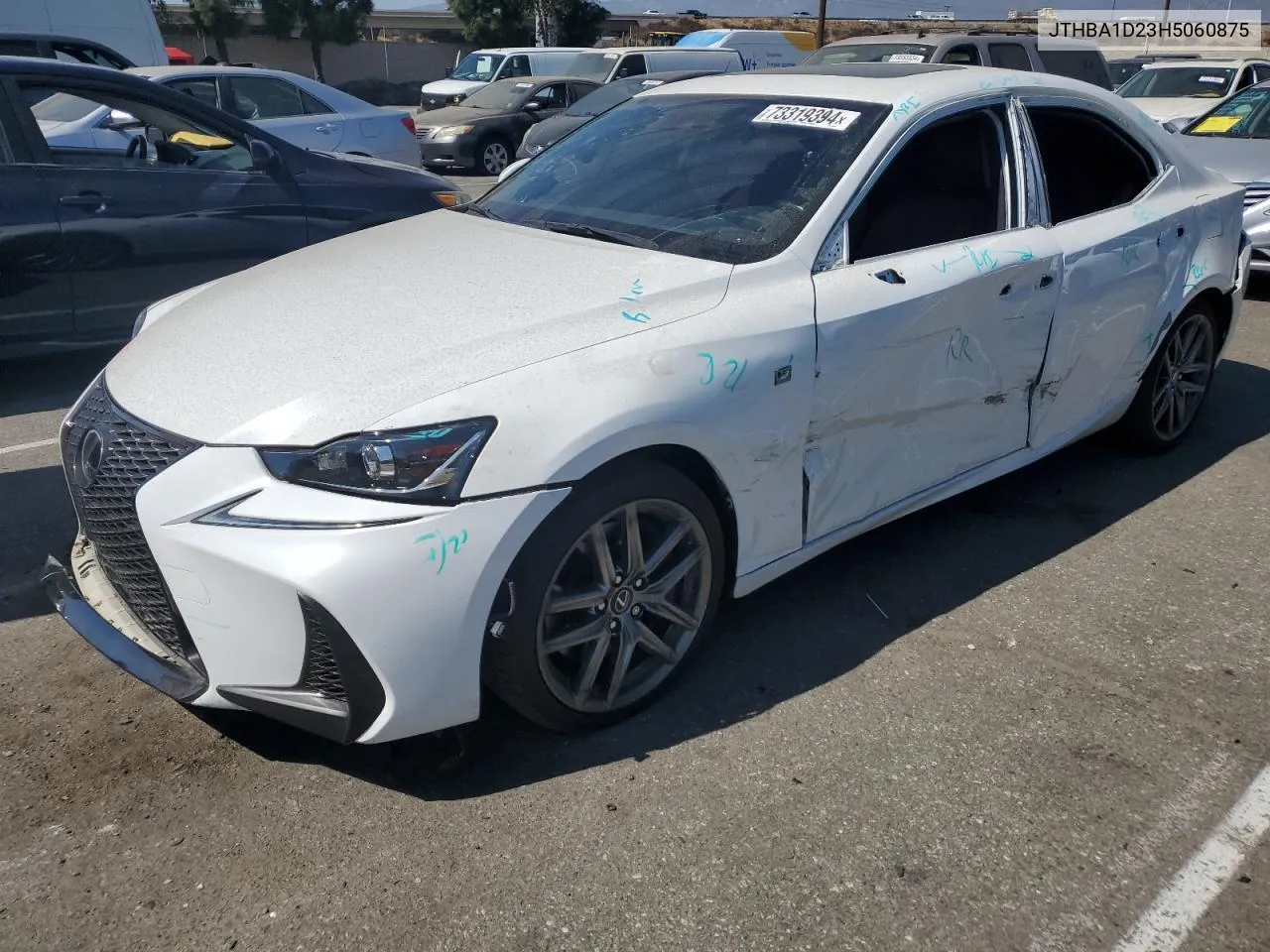 2017 Lexus Is 200T VIN: JTHBA1D23H5060875 Lot: 73319394