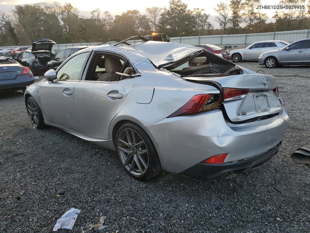 2017 Lexus Is 350 VIN: JTHBE1D25H5029955 Lot: 76496174