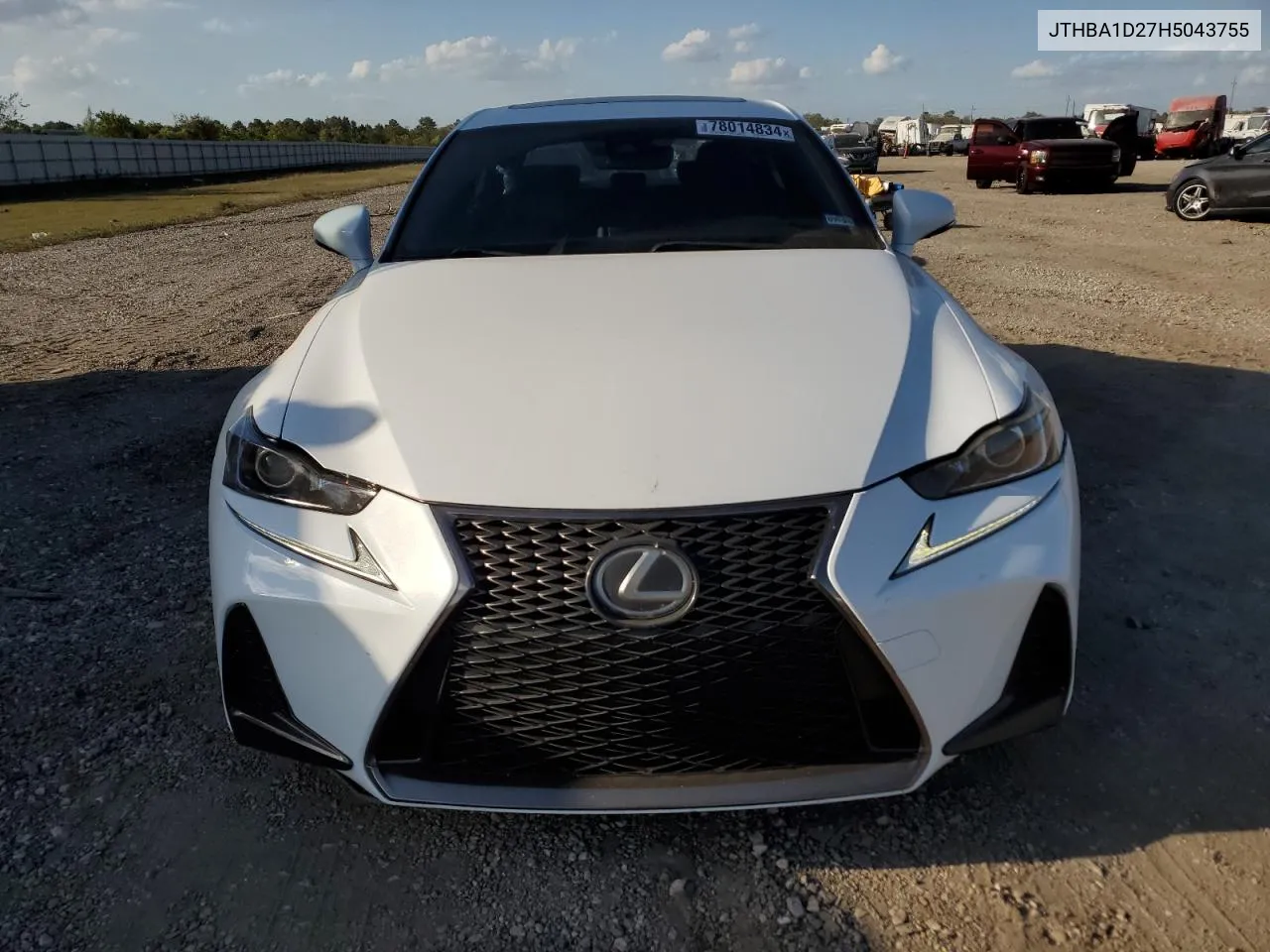 2017 Lexus Is 200T VIN: JTHBA1D27H5043755 Lot: 78014834