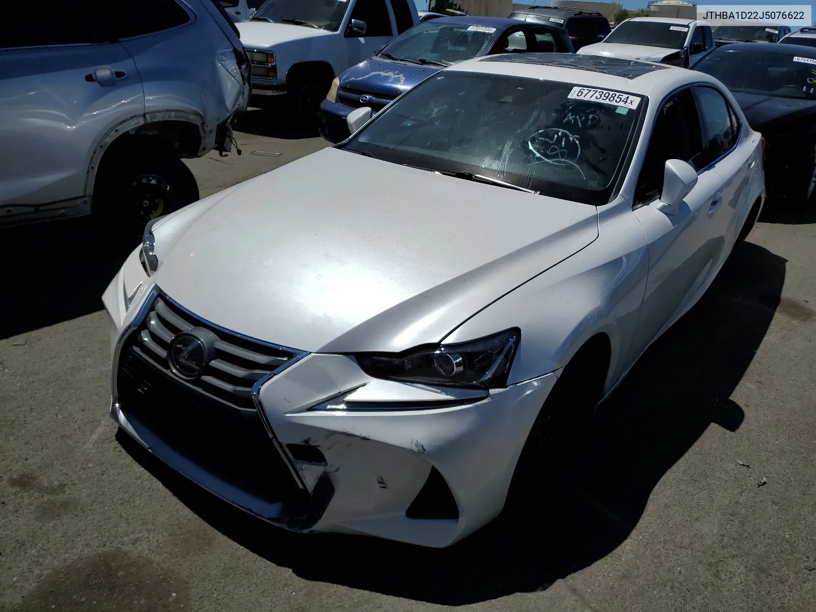 2018 Lexus Is 300 VIN: JTHBA1D22J5076622 Lot: 67739854