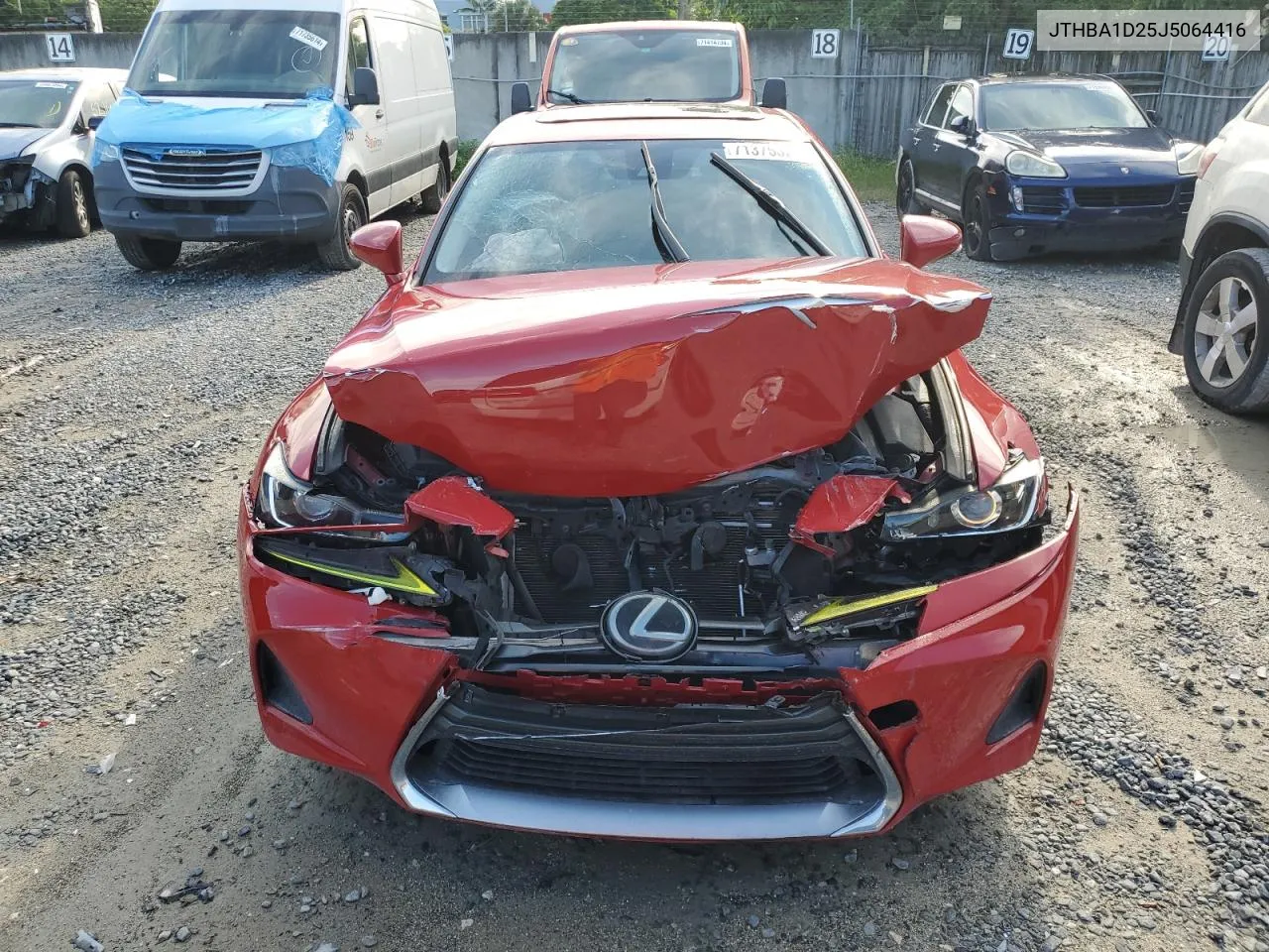 2018 Lexus Is 300 VIN: JTHBA1D25J5064416 Lot: 71375324