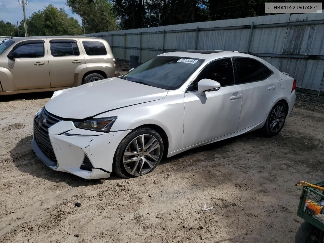 2018 Lexus Is 300 VIN: JTHBA1D22J5074871 Lot: 72113884