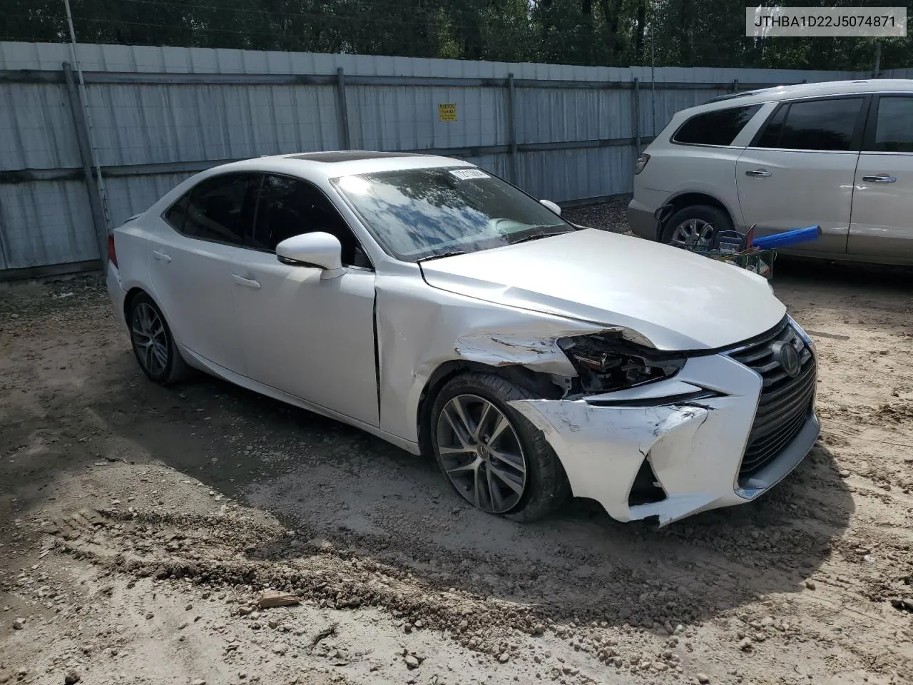 2018 Lexus Is 300 VIN: JTHBA1D22J5074871 Lot: 72113884