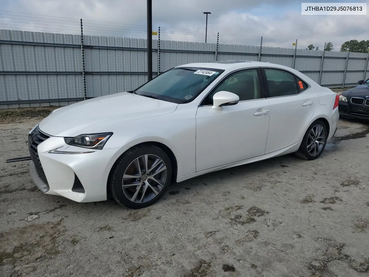 2018 Lexus Is 300 VIN: JTHBA1D29J5076813 Lot: 72142464