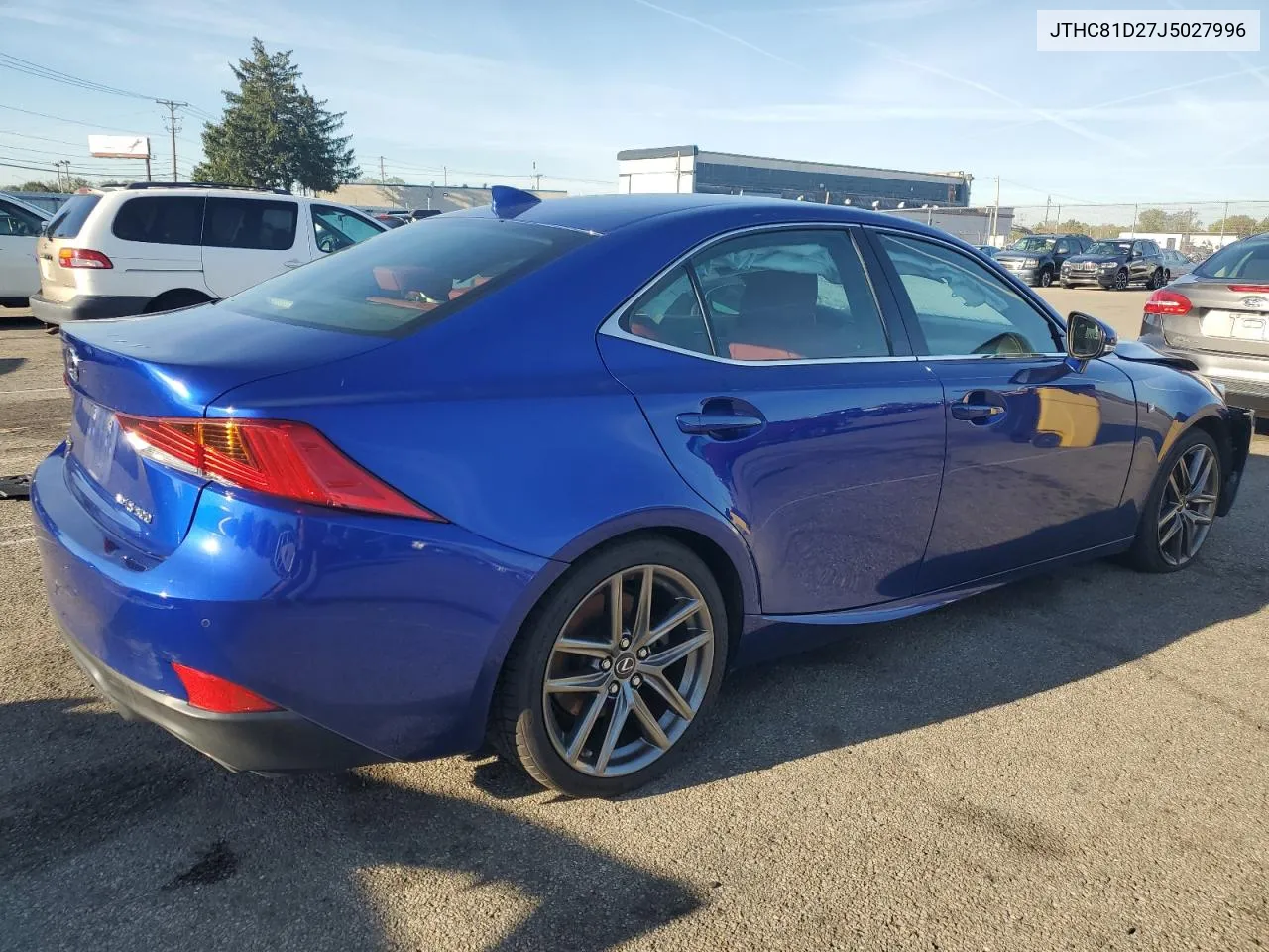 2018 Lexus Is 300 VIN: JTHC81D27J5027996 Lot: 73599024