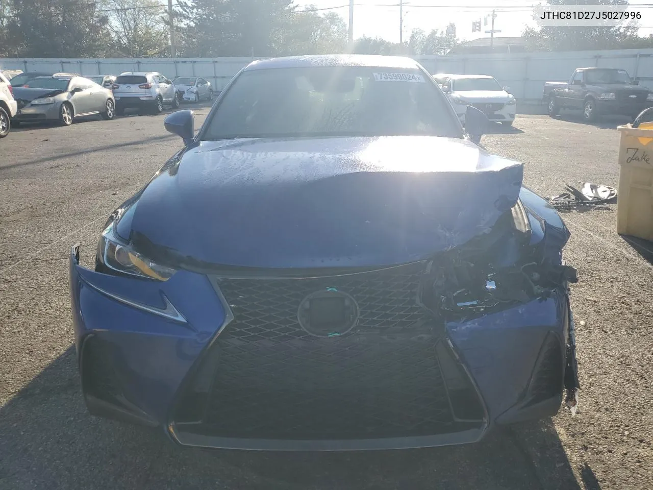 2018 Lexus Is 300 VIN: JTHC81D27J5027996 Lot: 73599024