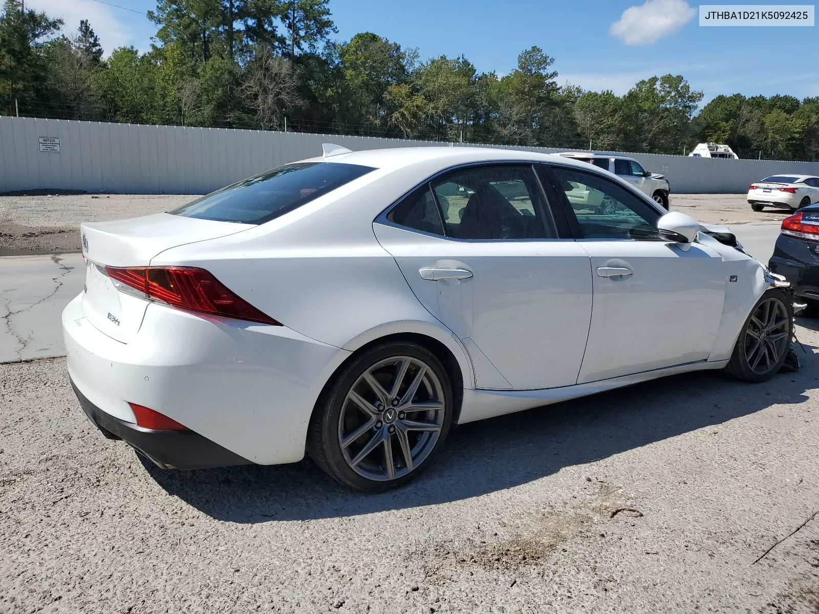 2019 Lexus Is 300 VIN: JTHBA1D21K5092425 Lot: 67330474