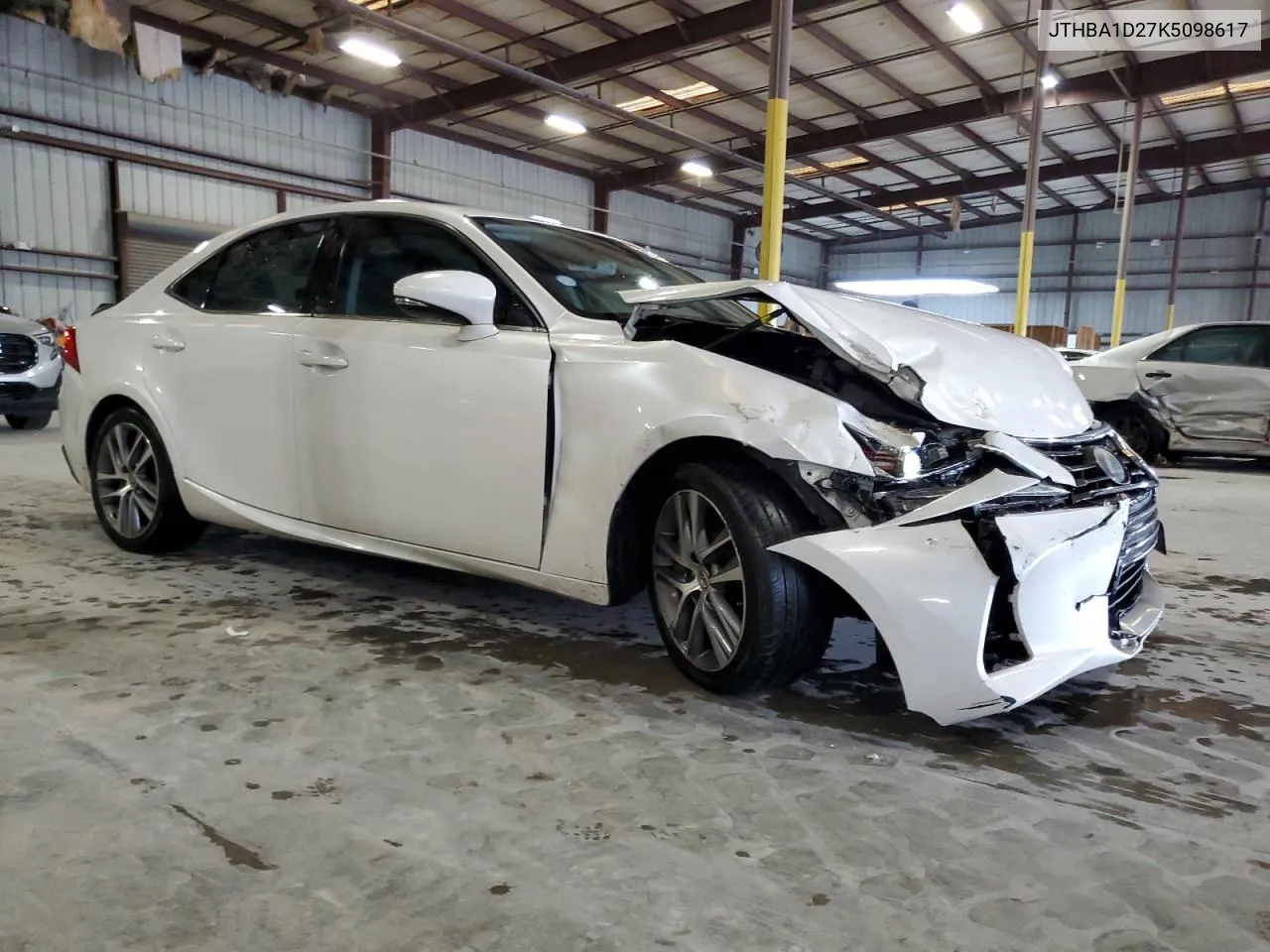 2019 Lexus Is 300 VIN: JTHBA1D27K5098617 Lot: 71559154