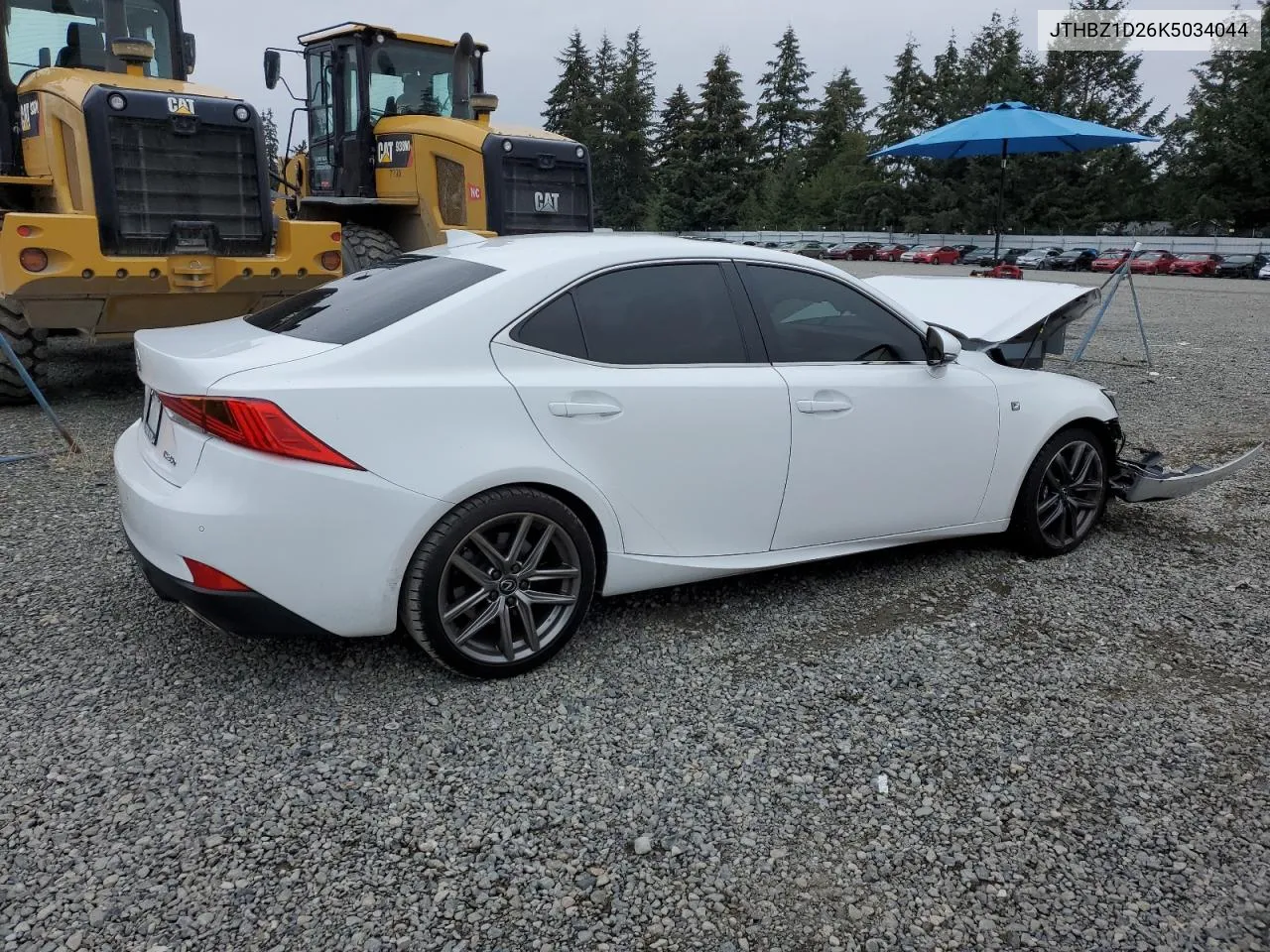 2019 Lexus Is 350 VIN: JTHBZ1D26K5034044 Lot: 72055654