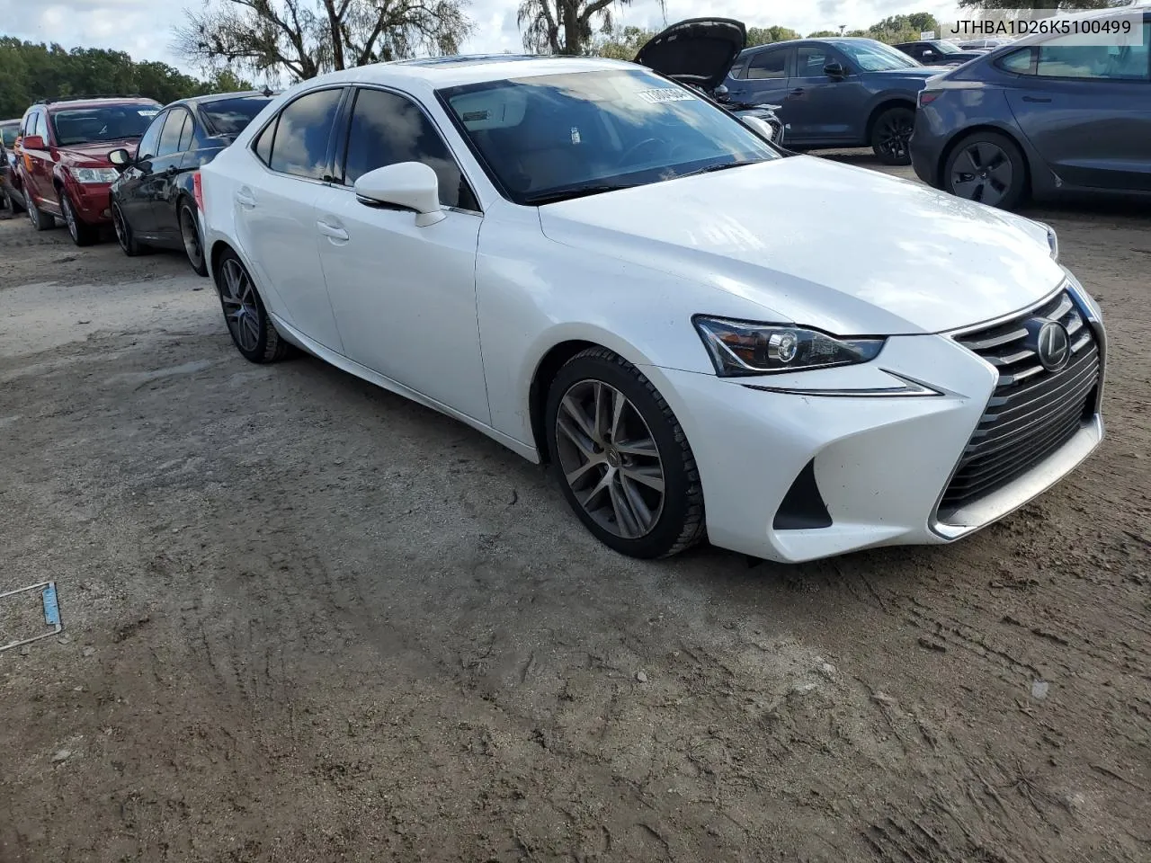 2019 Lexus Is 300 VIN: JTHBA1D26K5100499 Lot: 73804364