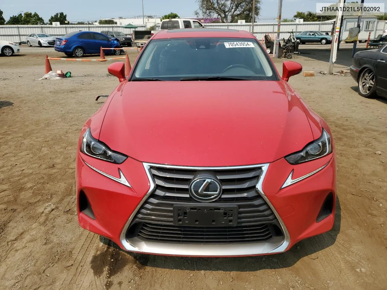 2020 Lexus Is 300 VIN: JTHAA1D21L5102092 Lot: 70543954