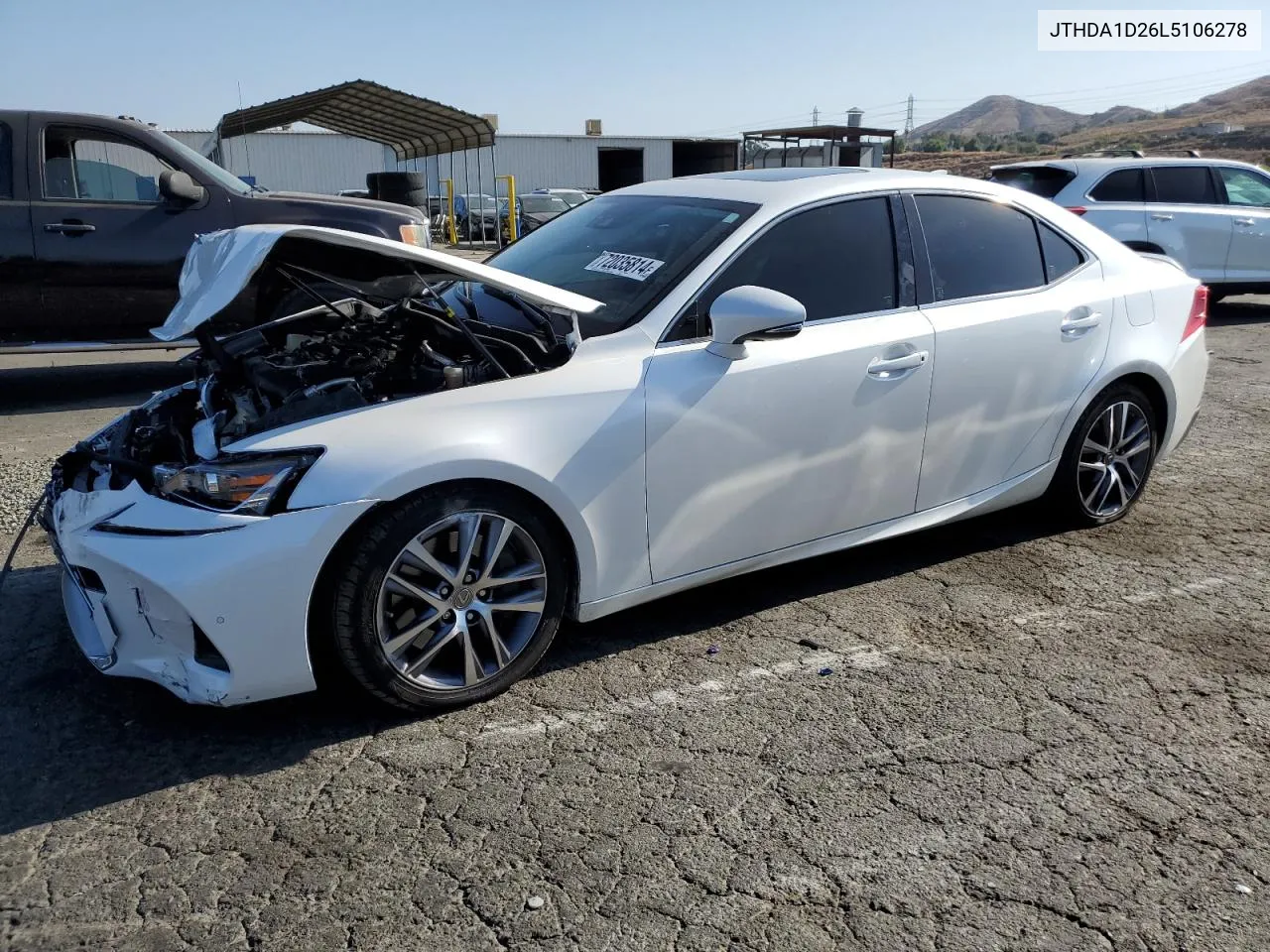 2020 Lexus Is 300 Premium VIN: JTHDA1D26L5106278 Lot: 72035814