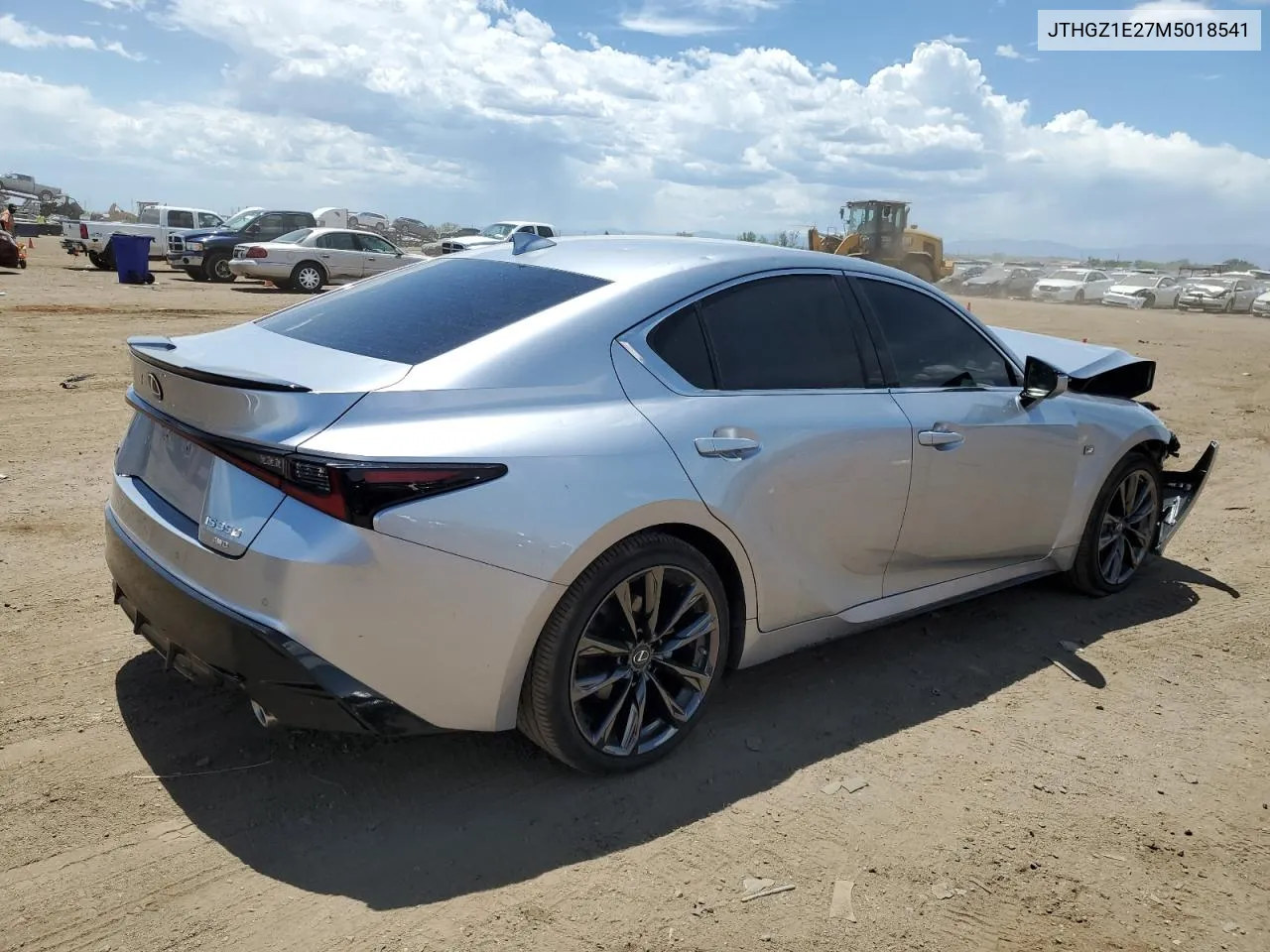 2021 Lexus Is 350 F-Sport VIN: JTHGZ1E27M5018541 Lot: 57721504