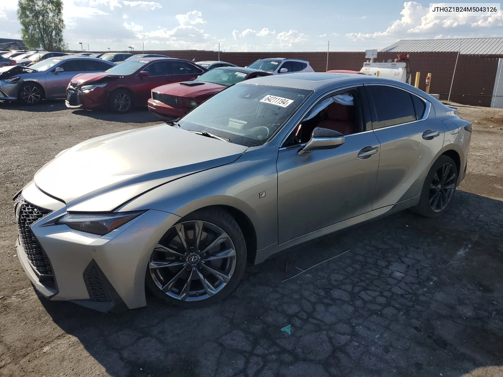 2021 Lexus Is 350 F-Sport VIN: JTHGZ1B24M5043126 Lot: 64211194