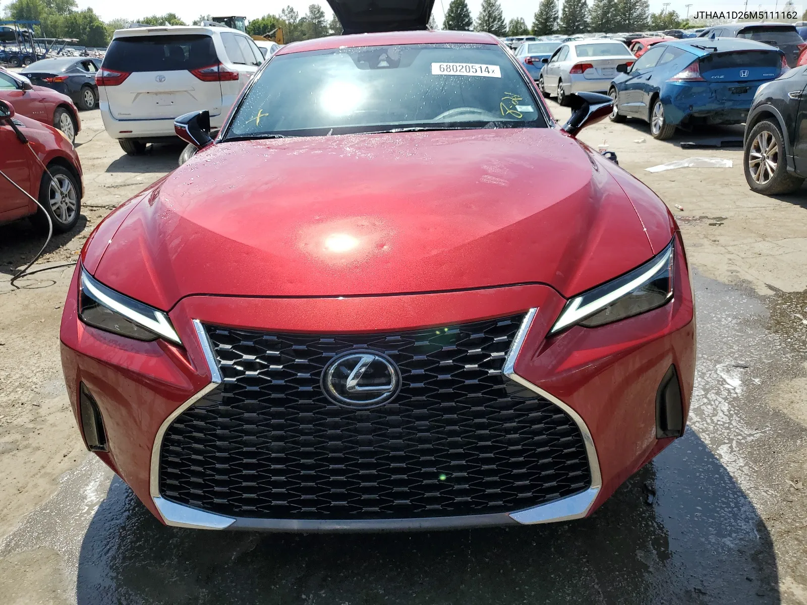 2021 Lexus Is 300 VIN: JTHAA1D26M5111162 Lot: 68020514