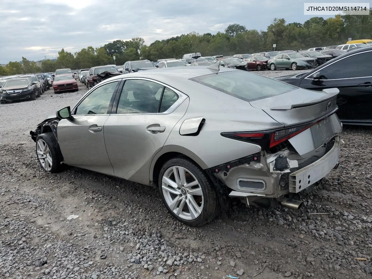 2021 Lexus Is 300 VIN: JTHCA1D20M5114714 Lot: 71712884