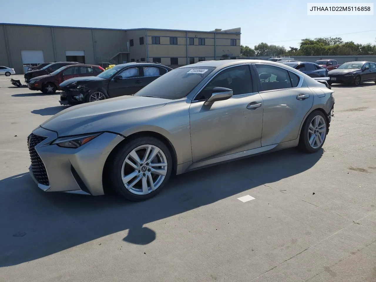 2021 Lexus Is 300 VIN: JTHAA1D22M5116858 Lot: 72009944