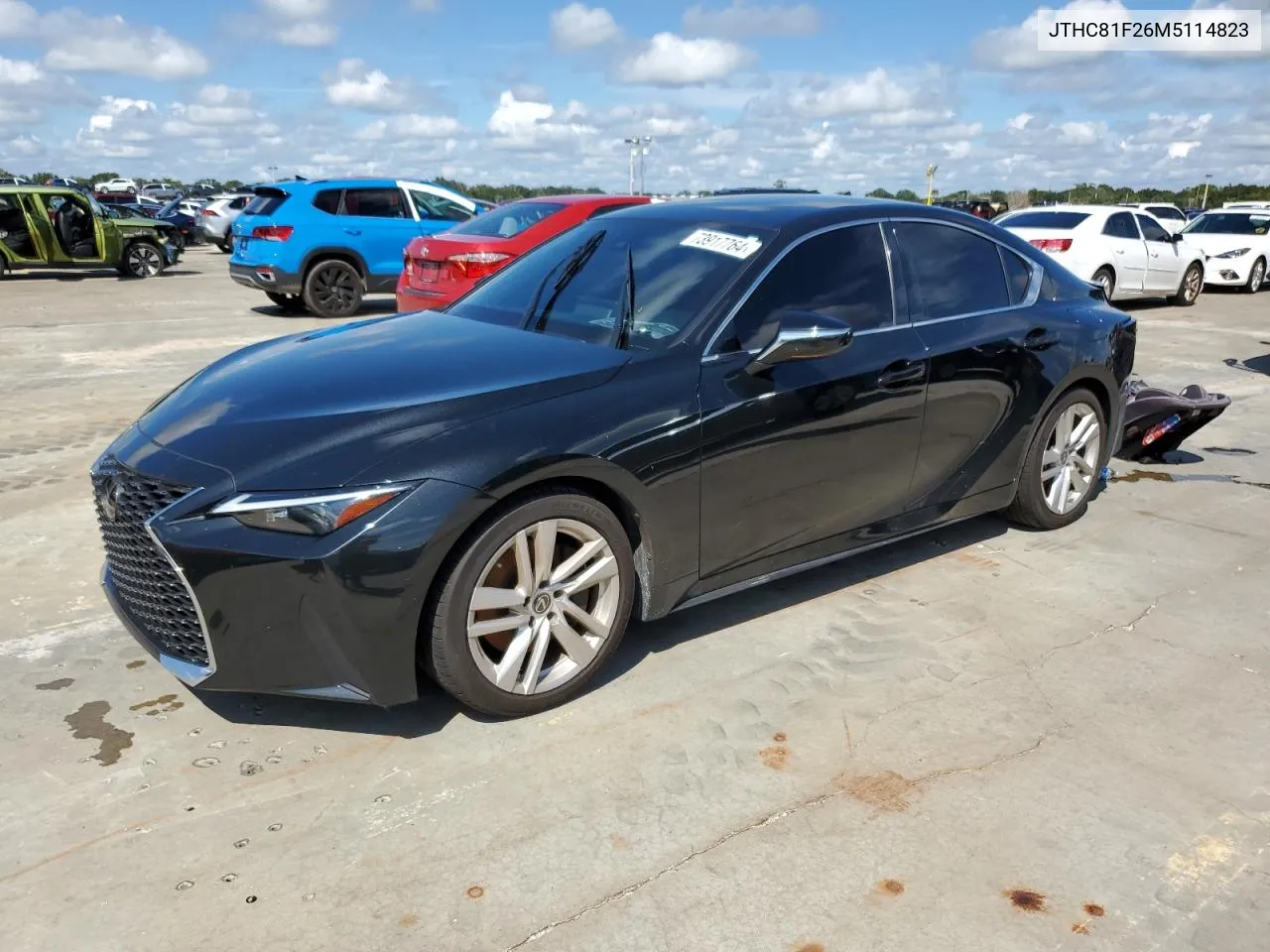 2021 Lexus Is 300 VIN: JTHC81F26M5114823 Lot: 73917764