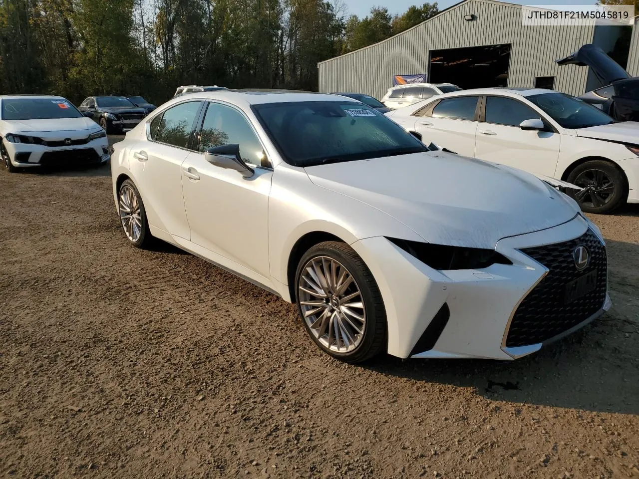 2021 Lexus Is 300 Premium VIN: JTHD81F21M5045819 Lot: 75368204