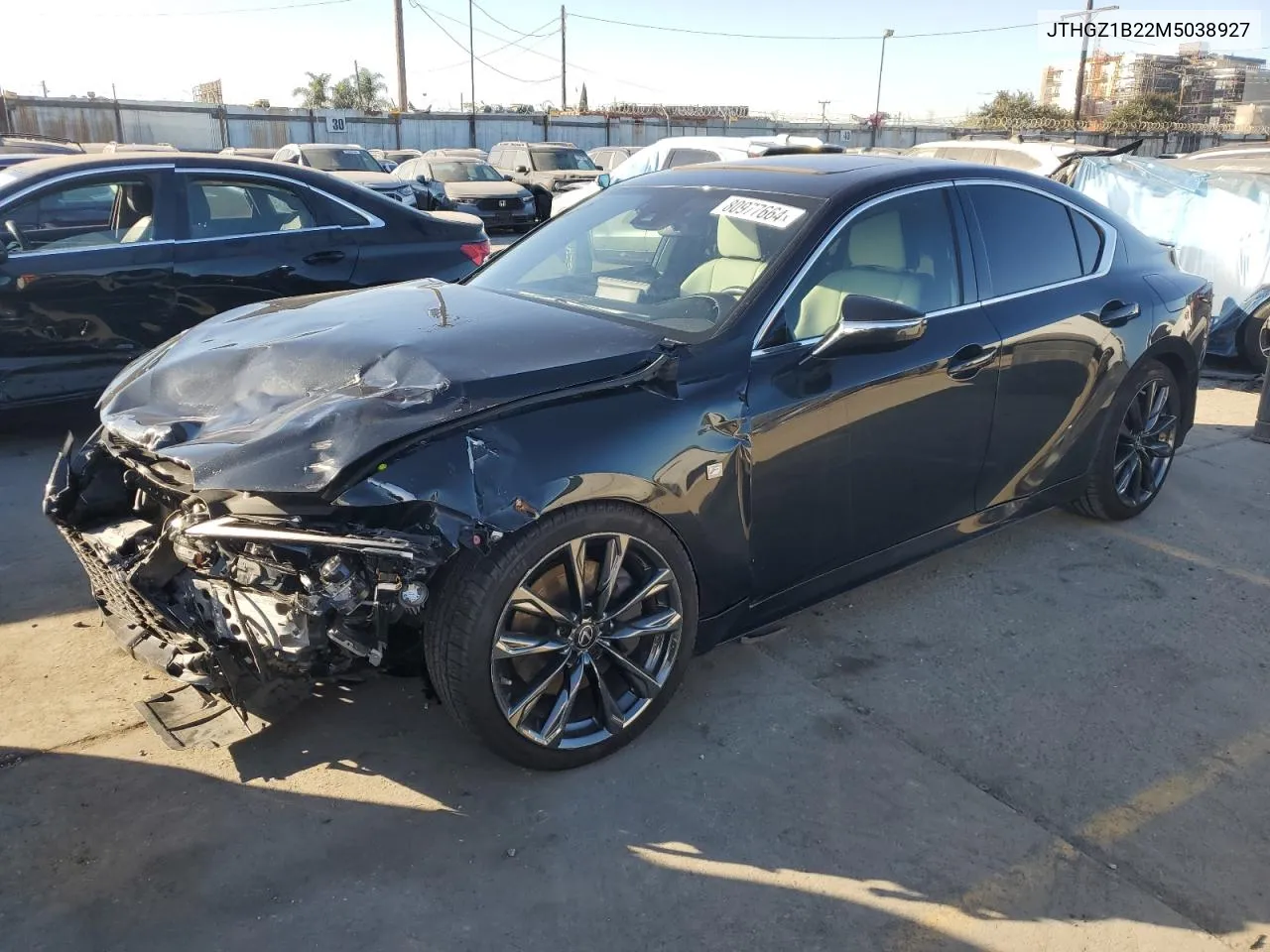 2021 Lexus Is 350 F Sport VIN: JTHGZ1B22M5038927 Lot: 80977664