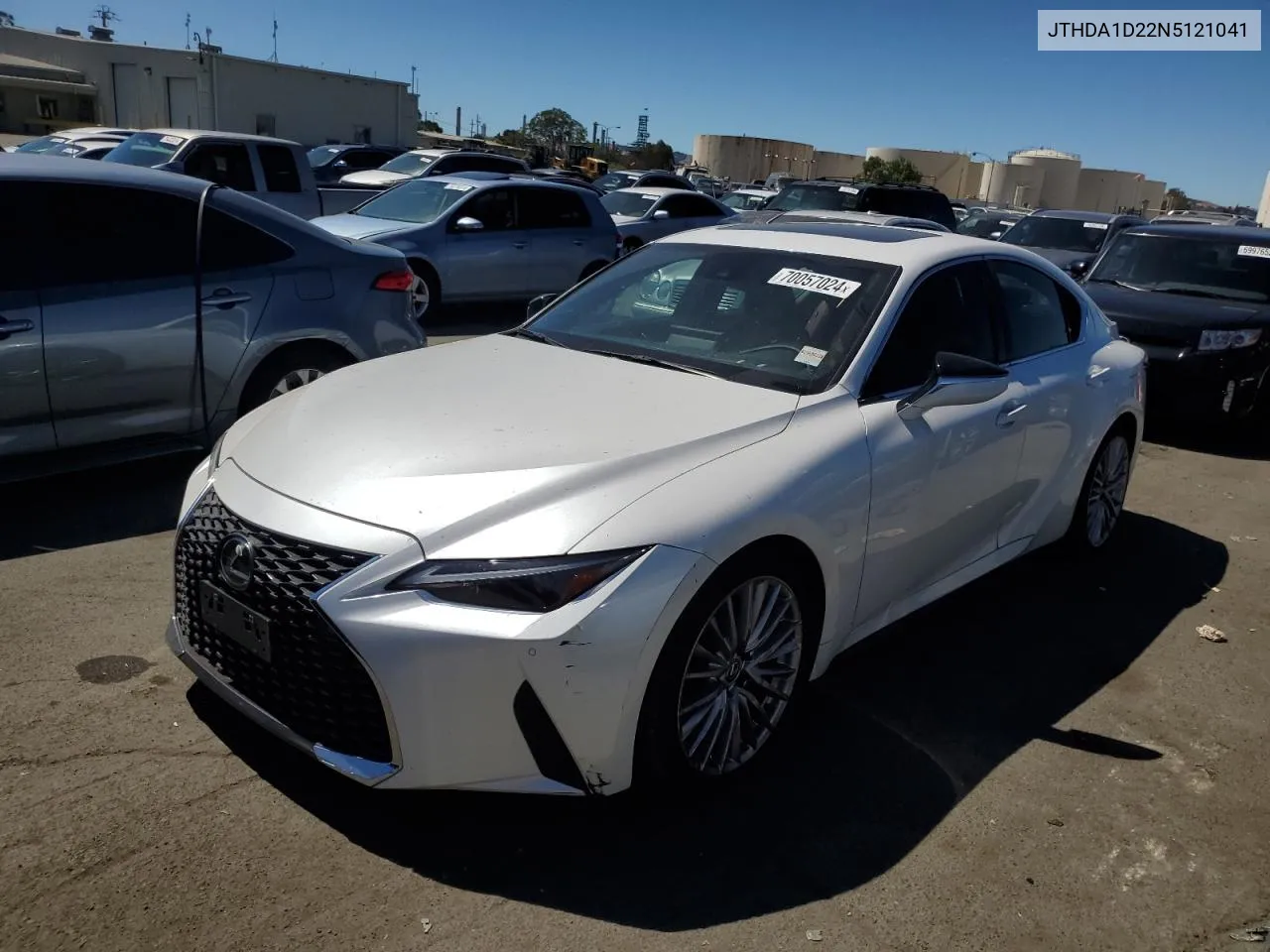 2022 Lexus Is 300 VIN: JTHDA1D22N5121041 Lot: 70057024