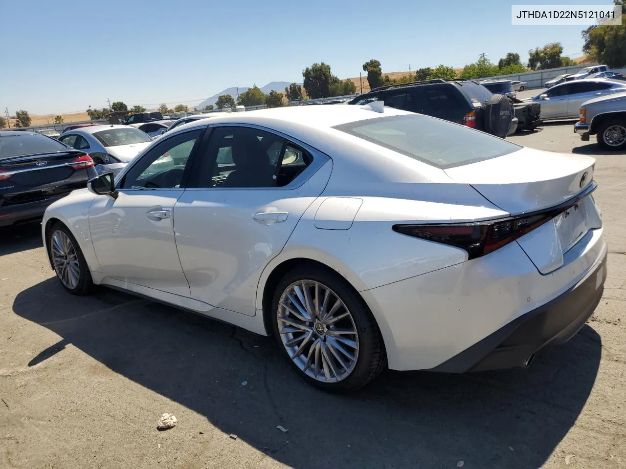 2022 Lexus Is 300 VIN: JTHDA1D22N5121041 Lot: 70057024