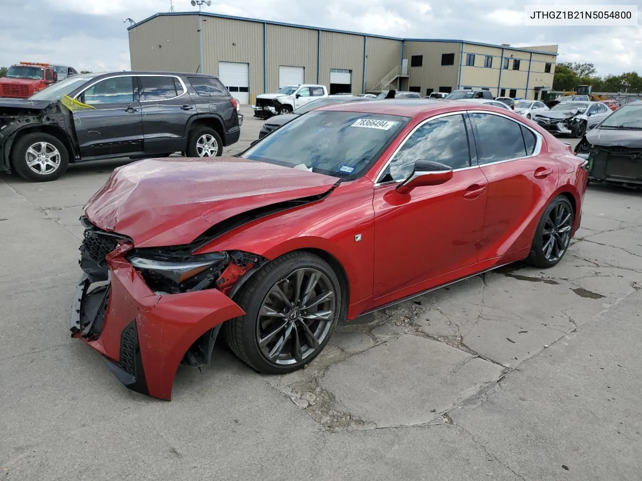 2022 Lexus Is 350 F Sport VIN: JTHGZ1B21N5054800 Lot: 78366494