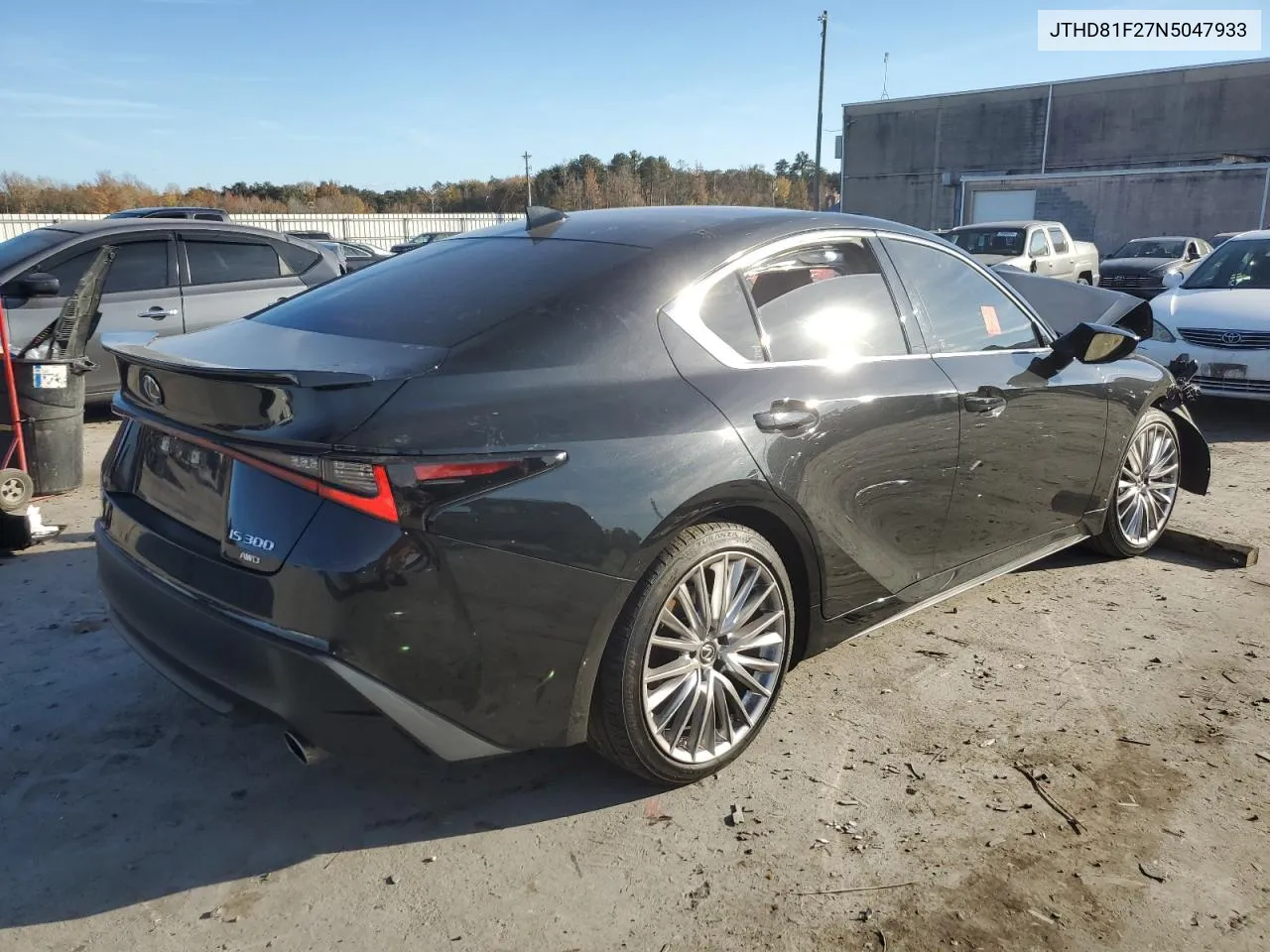 2022 Lexus Is 300 VIN: JTHD81F27N5047933 Lot: 78468694