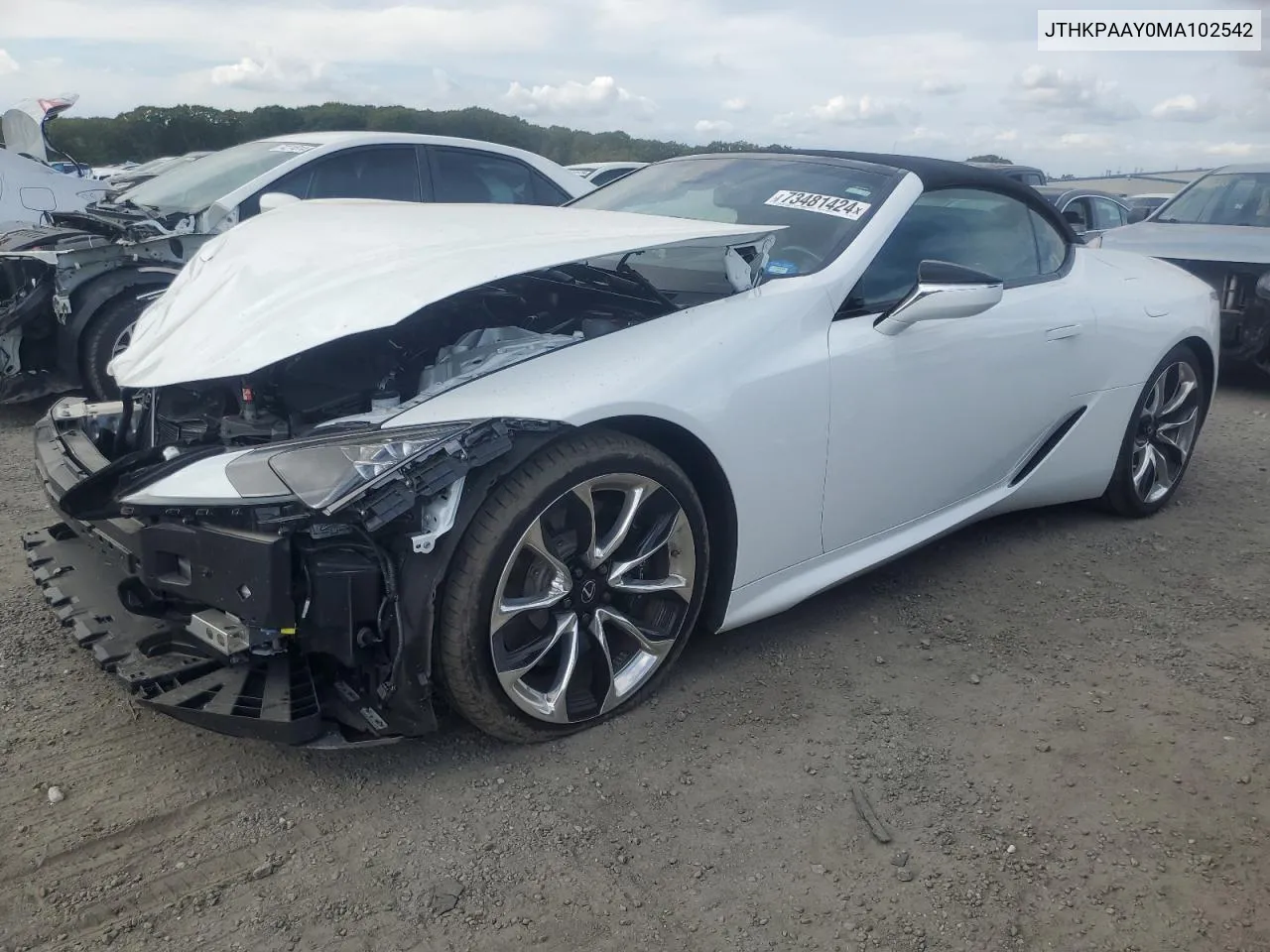 2021 Lexus Lc 500 VIN: JTHKPAAY0MA102542 Lot: 73481424